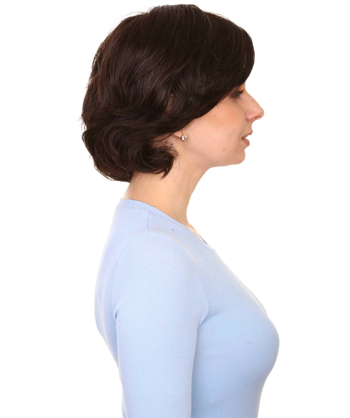 Lana – Straight Kanekalon Synthetic Fiber Full Wig, 3.25 – 6.5 in, Off Black