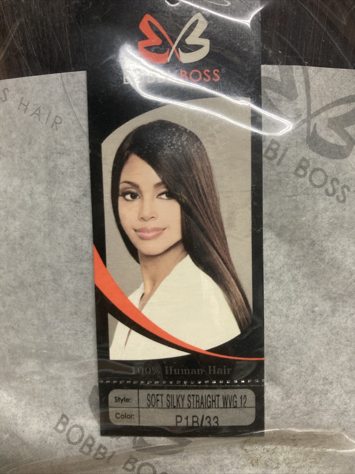 Bobbi Boss 100% Human Hair for Weaving Soft Silky Straight 12″ Color: 1B/33