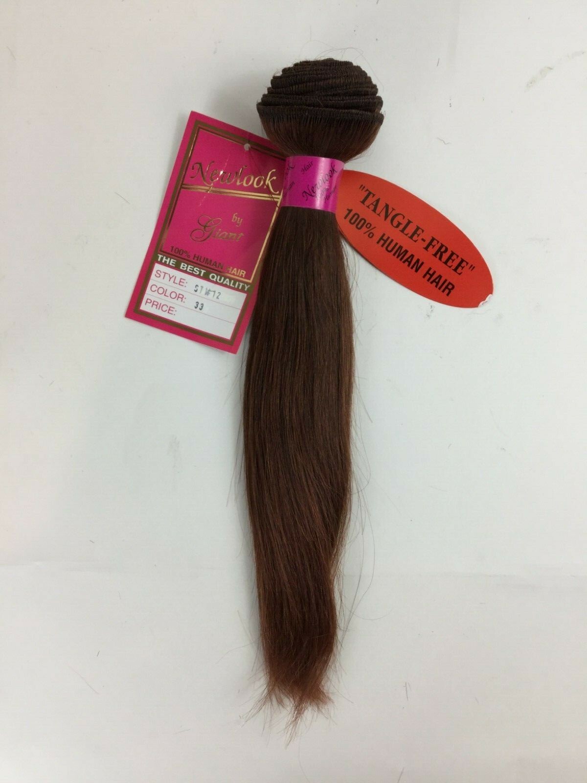 100% HUMAN HAIR Premium Straight 12″ Weaving Weft Color Soft & Tangle Free 4oz.