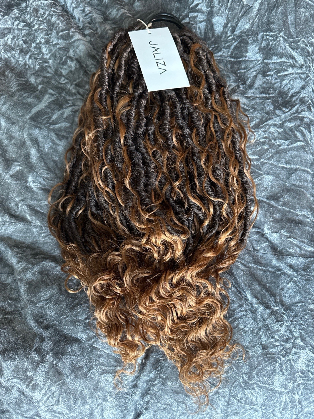 18″ Ombre Brown Human HairDeep Wave Crochet Boho Braids 79 Strands