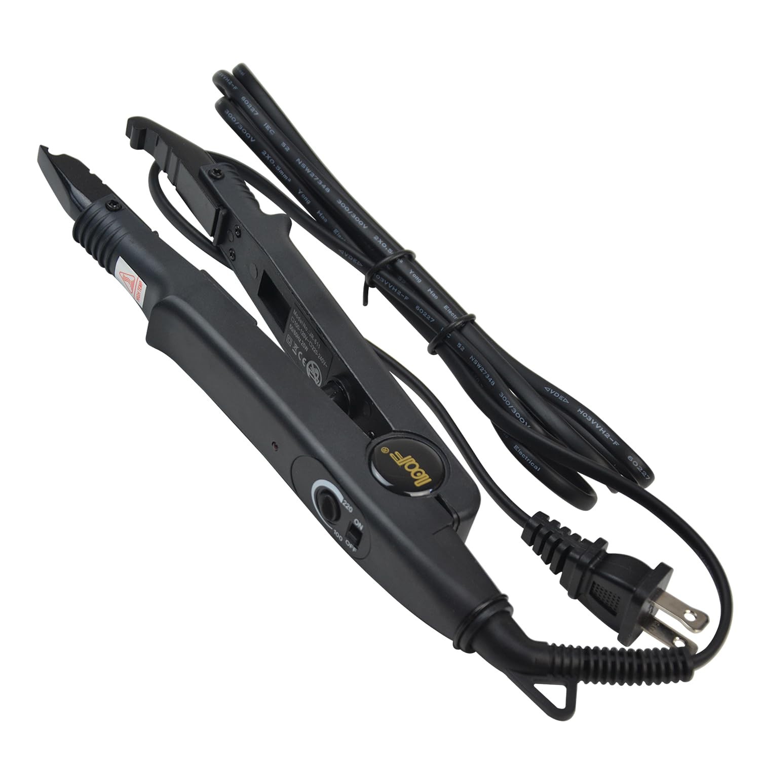 Hair Extensions Tool Kits with Fusion Heat Iron Connector Wand US Plug 50 Pcs…