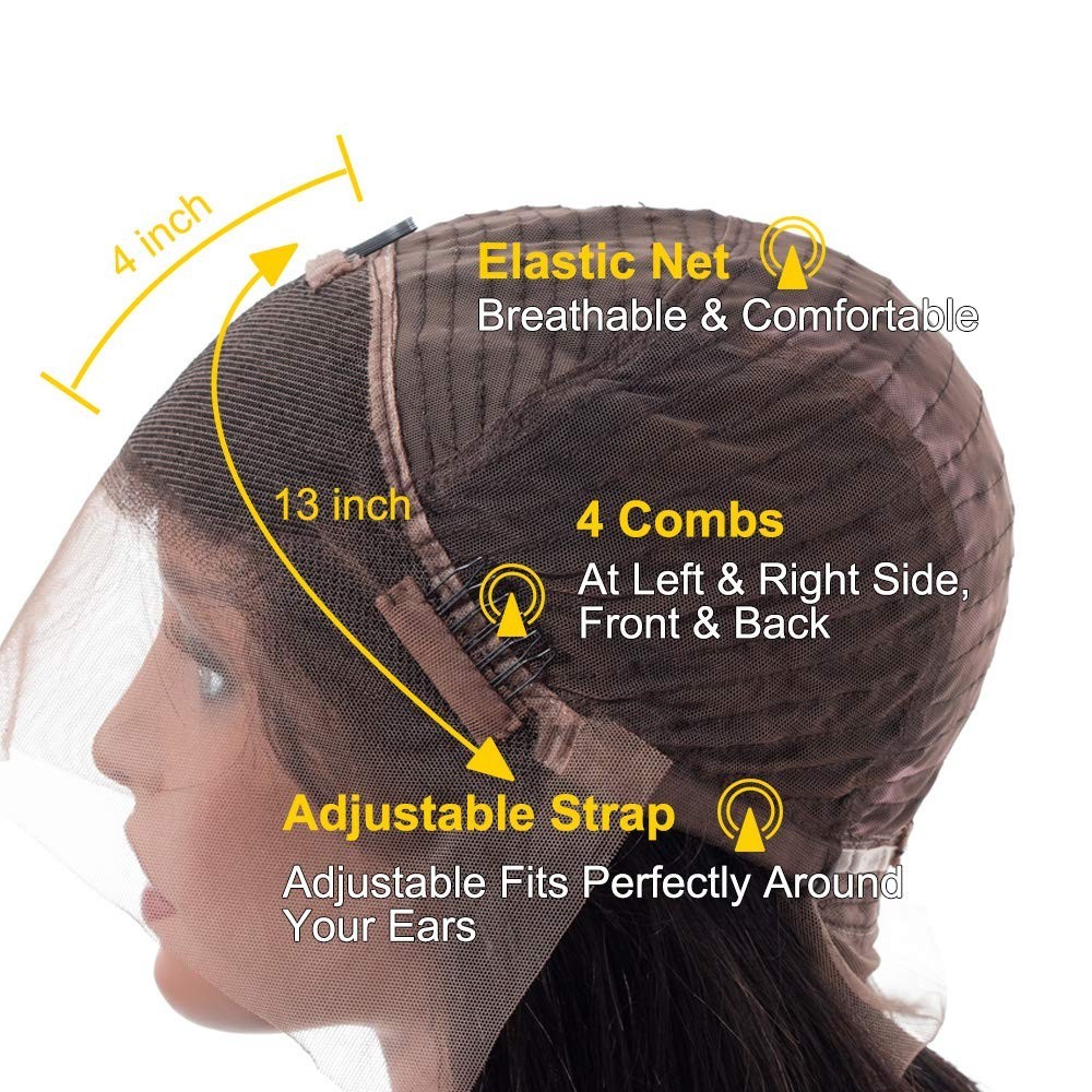 28-Inch Loose Body Wave Lace Front Wig – 200 Density, Pre-Plucked, Glueless Huma