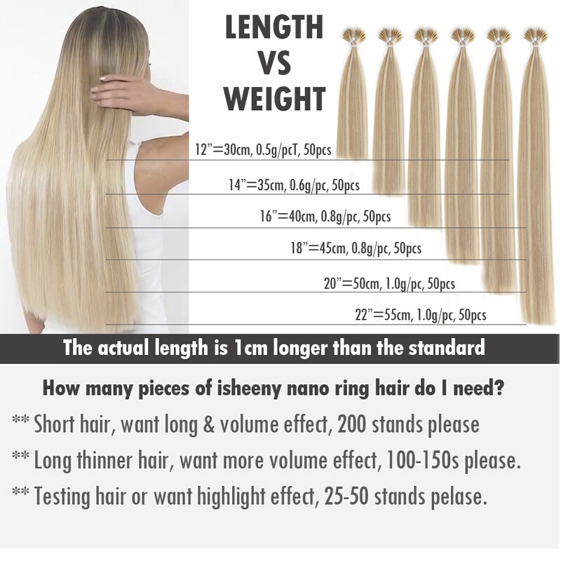 Pre Bonded Keratin 1G/S U Nail Tip Human Remy Hair Extensions THICK 150G Caramel