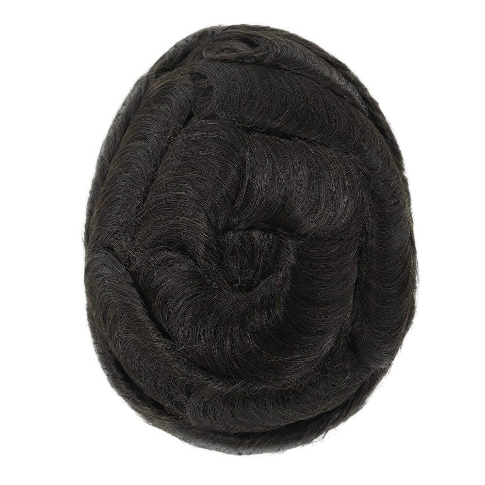 Toupee For Mens Human Hair Replecement System Lace Thin Skin Australia Hairpiece