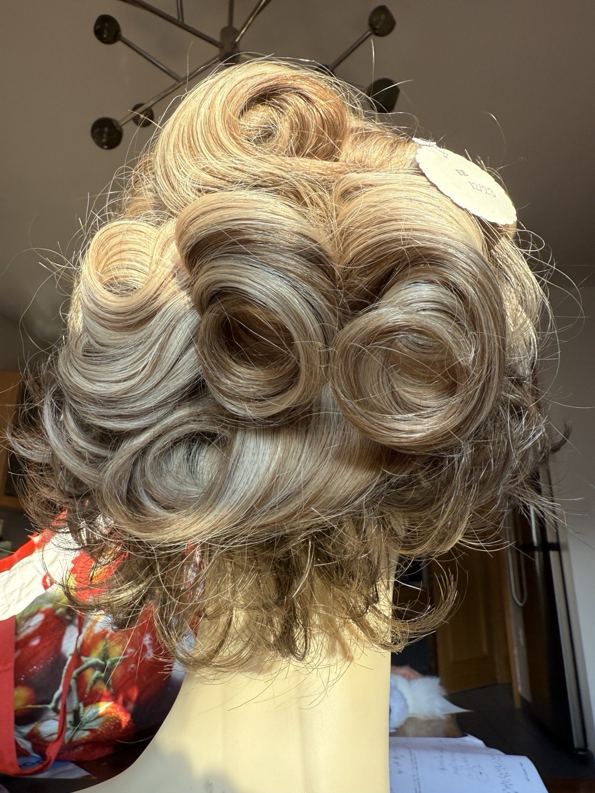 100% Human Hair Wiglet Hazelnut Brown Curly Womens Claw Clip Indian Extension