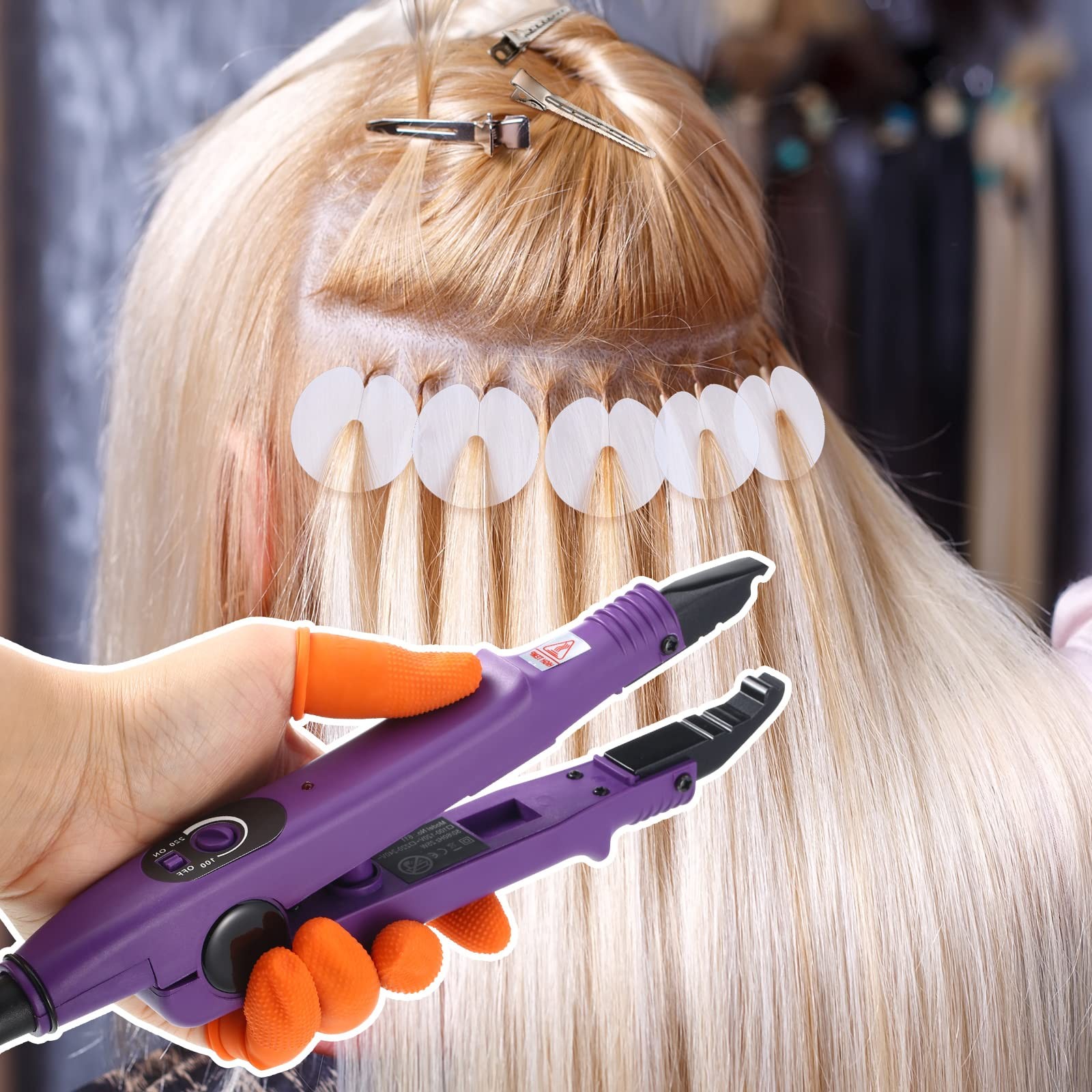 Lanties Hair Extensions Iron Fusion Keratin Hair Extensions Heat Tool Heat Co…