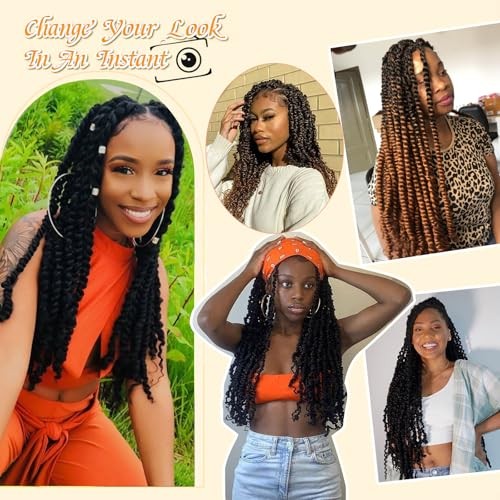 8 Packs Passion Twist Hair Pre Twisted 14 Inch Passion 14 Inch (Pack of 8) 1B
