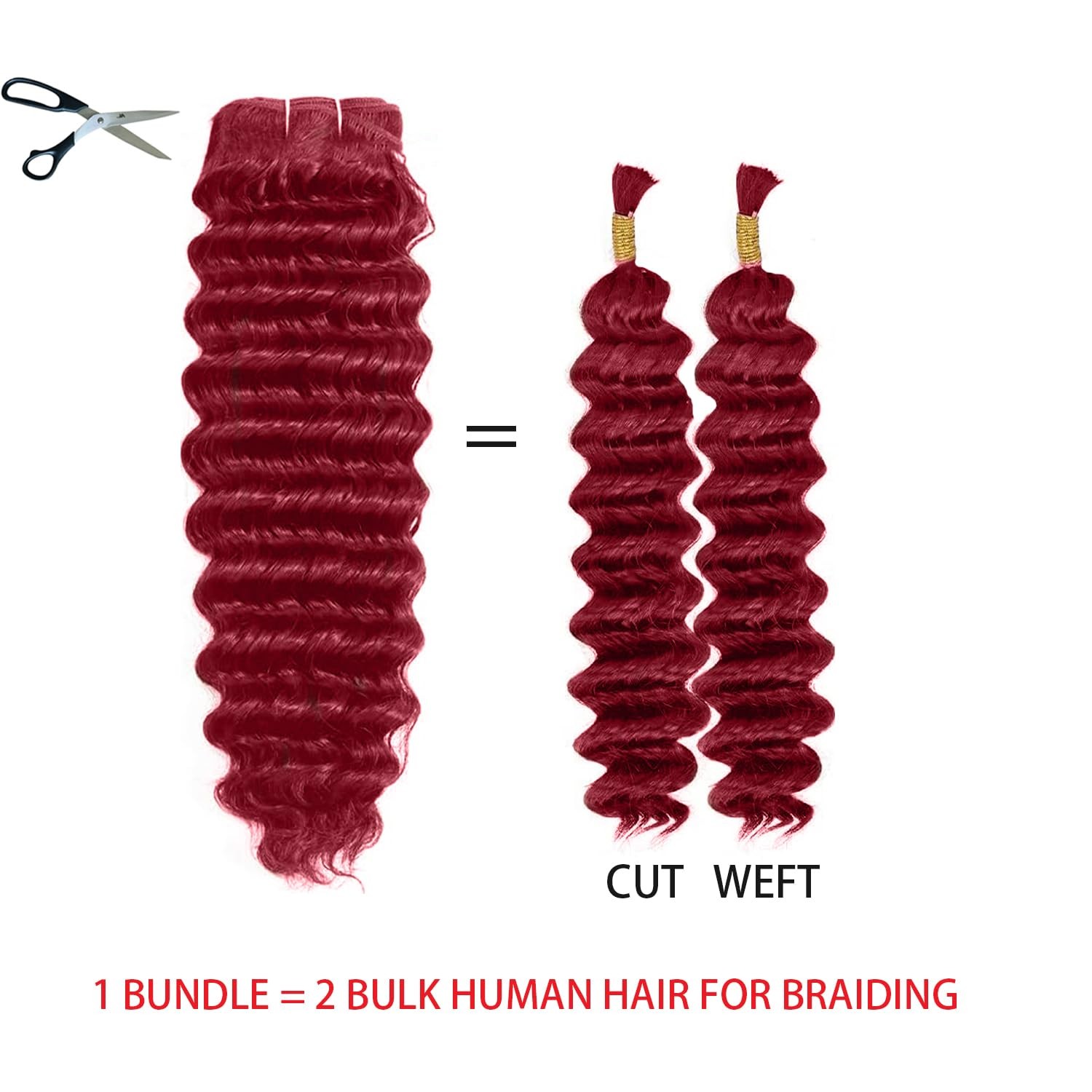 Fdola Deep Wave Bundles Human Hair 12A Human Hair Bundles 22 24 26 Inch 3
