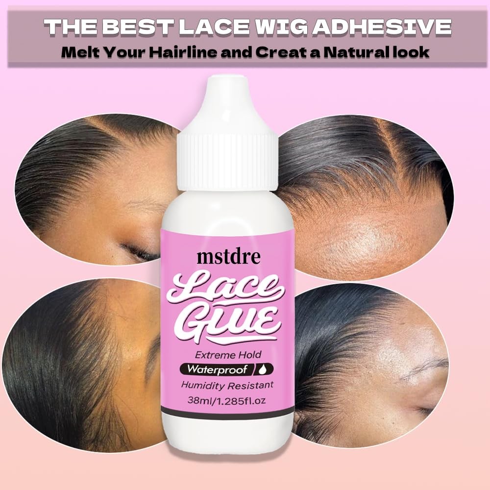Mstder Lace Wig Glue Extreme Styling Invisible Bonding NonToxic, Odorless, Mo…