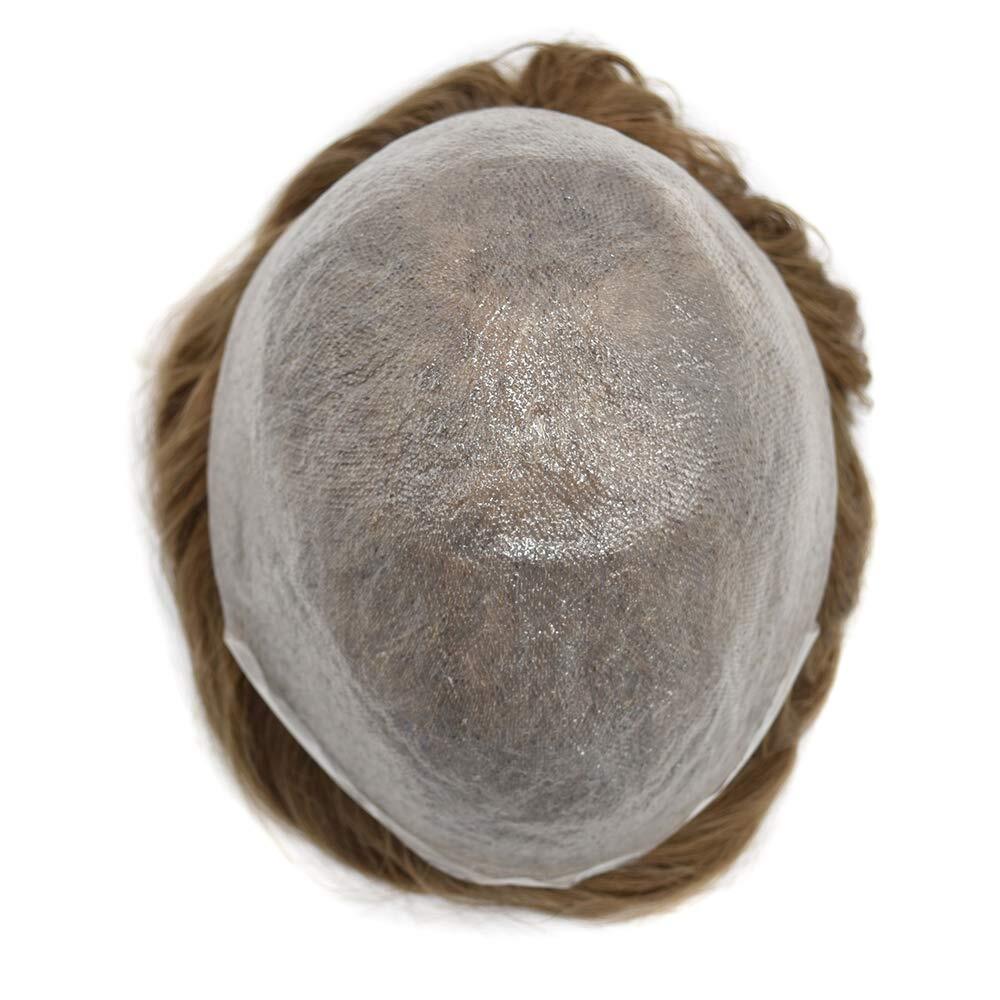 Ultra Thin Skin Mens Toupee Invisible Men Hair Replacement System Discount Price
