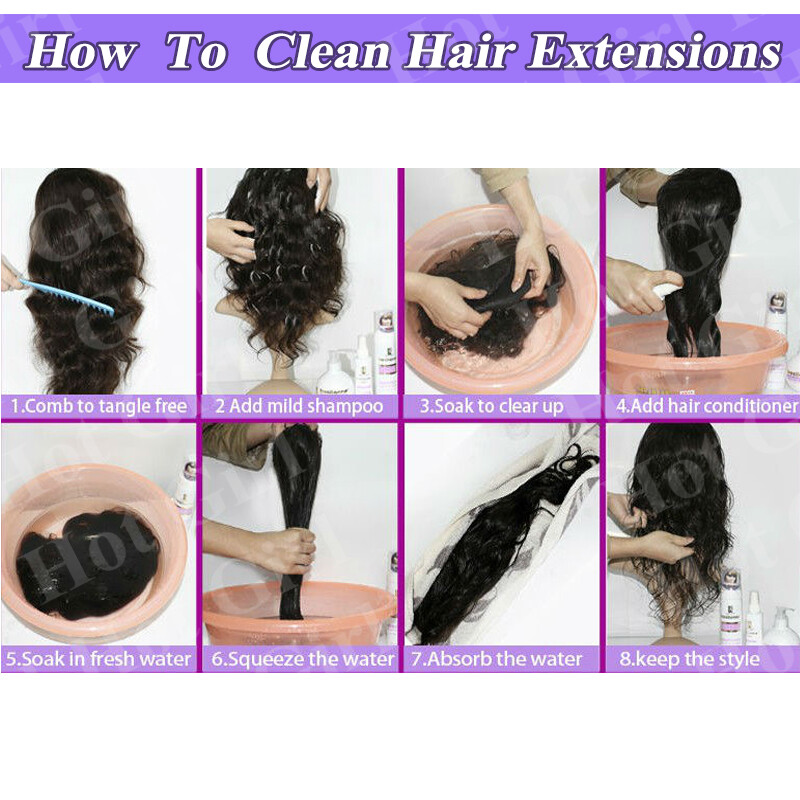 100g Real Remy Clip In Human Hair Extensions One Piece 3/4Full Head 20 Inch MX20