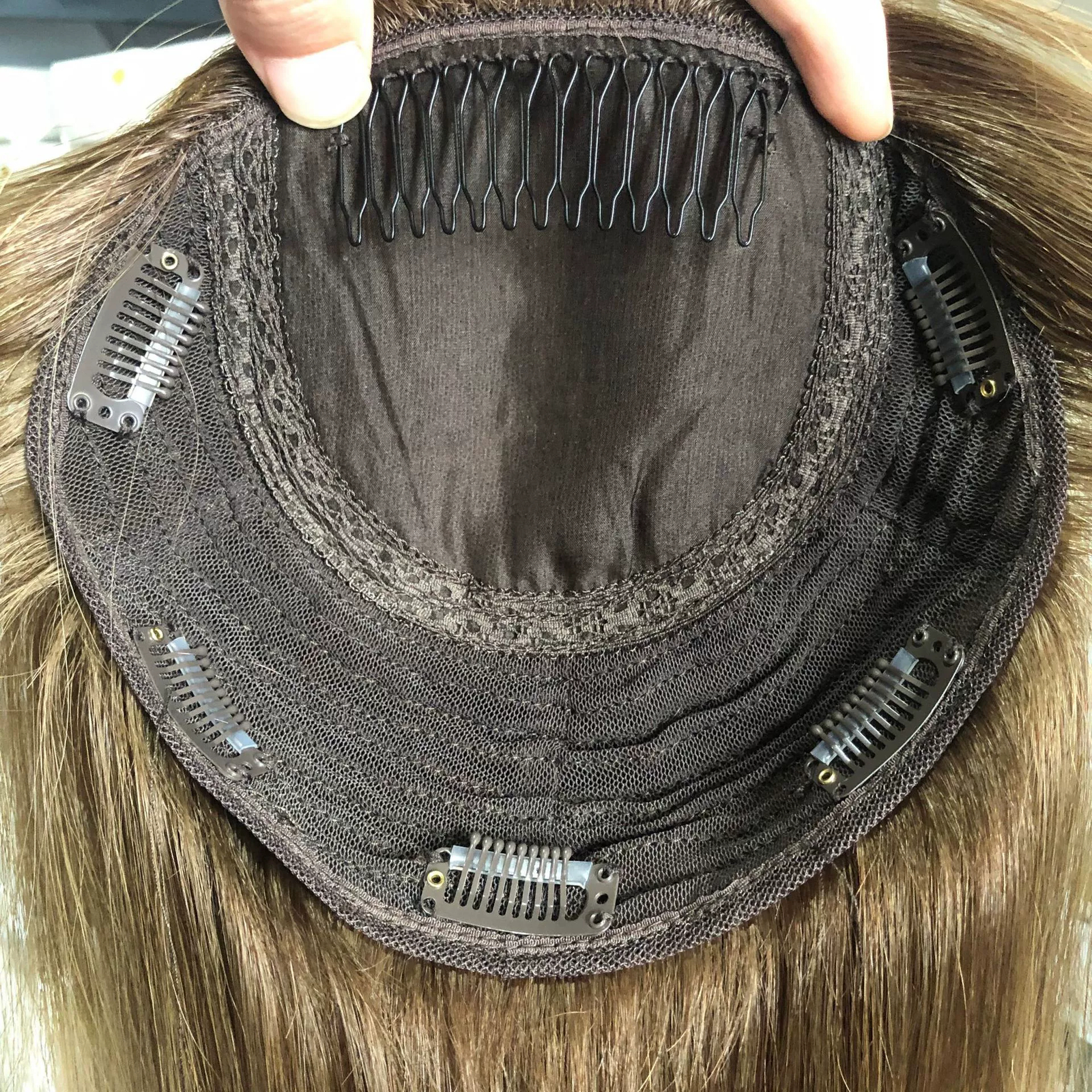 Jewish Topper Toupee Virgin Human Hair Silk Top 14 Inch for Women Hair Piece