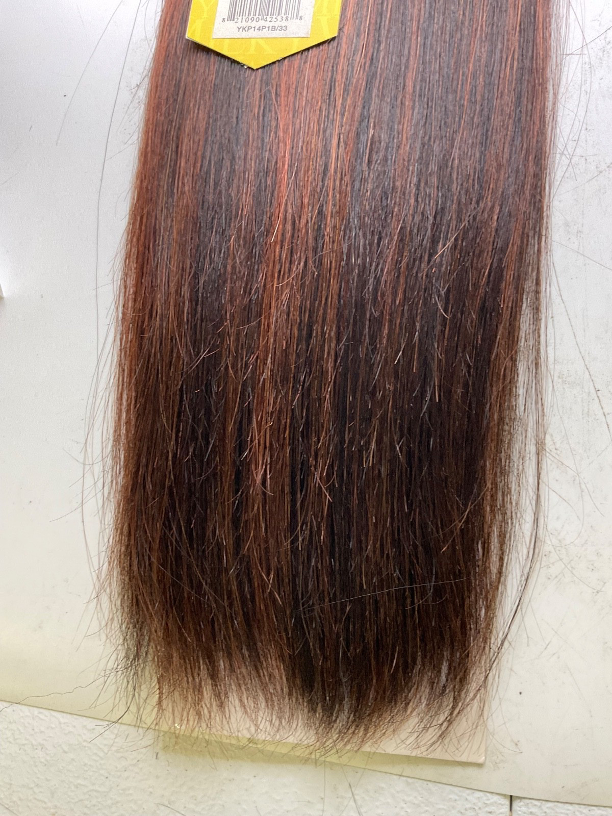 Milky Way 100% Human Hair Yaky Weave 14″ Color: P1B/33