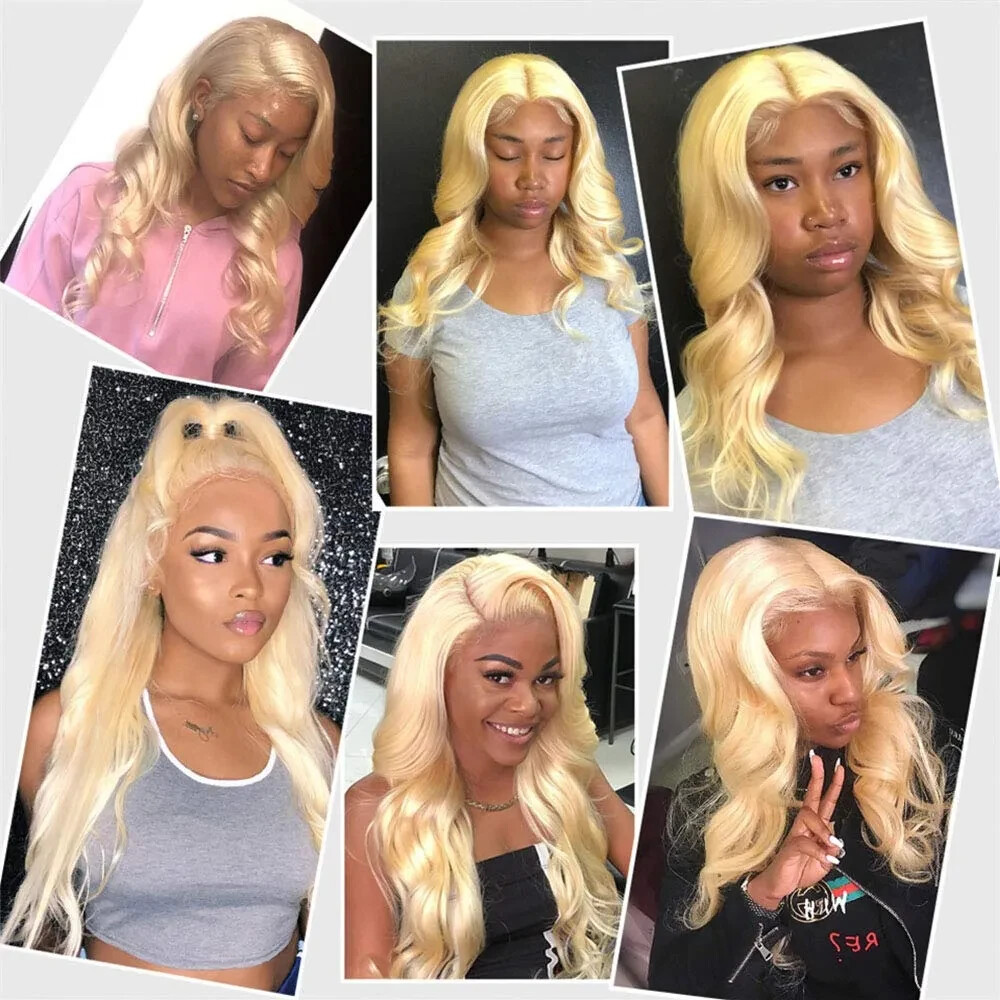 12A 100% PURE BLONDE 613# BRAZILIAN HUMAN HAIR BODY WAVE 30+30+30 300g 3BUNDLES