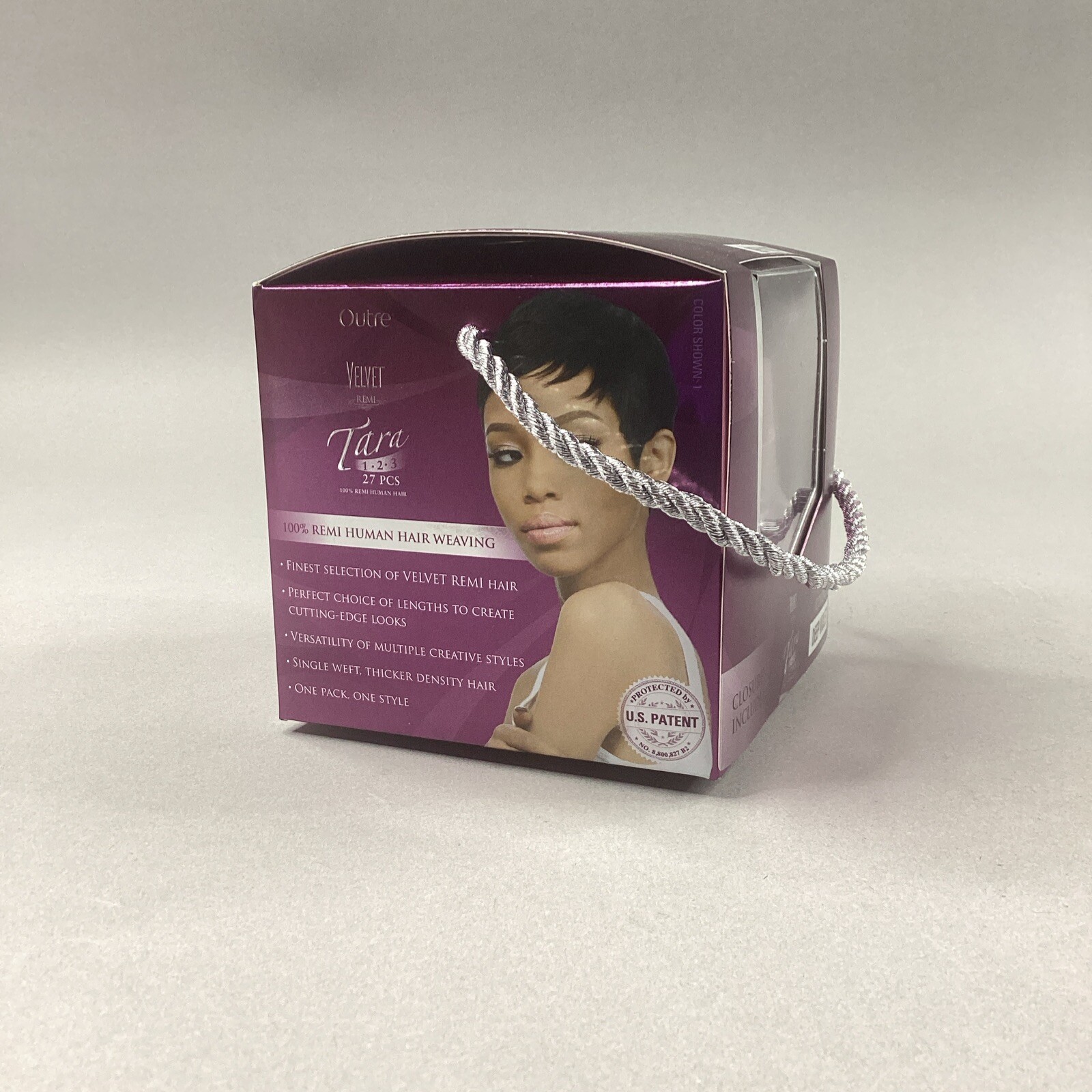 Tara 1-2-3 27PCS Closure Included #Deep Violet 100% Remi Human Hair