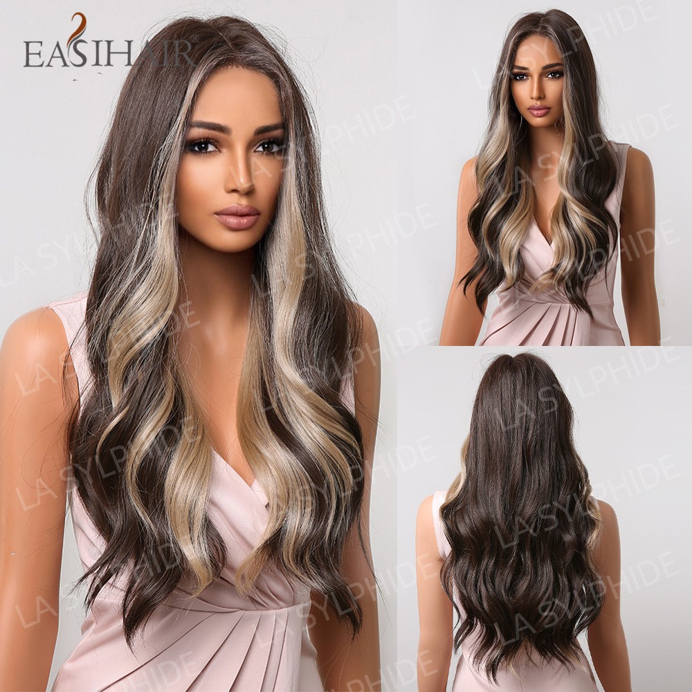 Trendy Multi-color Optional Long Curly Wig for Women Synthetic New Arrival Full
