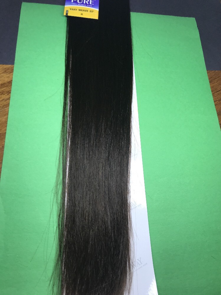 Milky Way PURE Human Hair Weave Extension Yaky_22″_#4