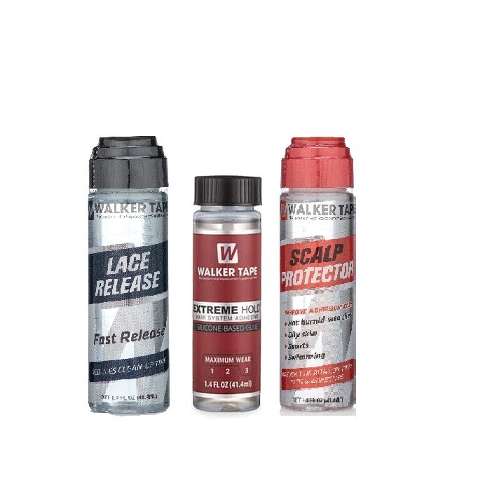 Walker Extreme Hold Scalp Protector, Lace Release +2 Brushes 1.4oz 5pc Kit