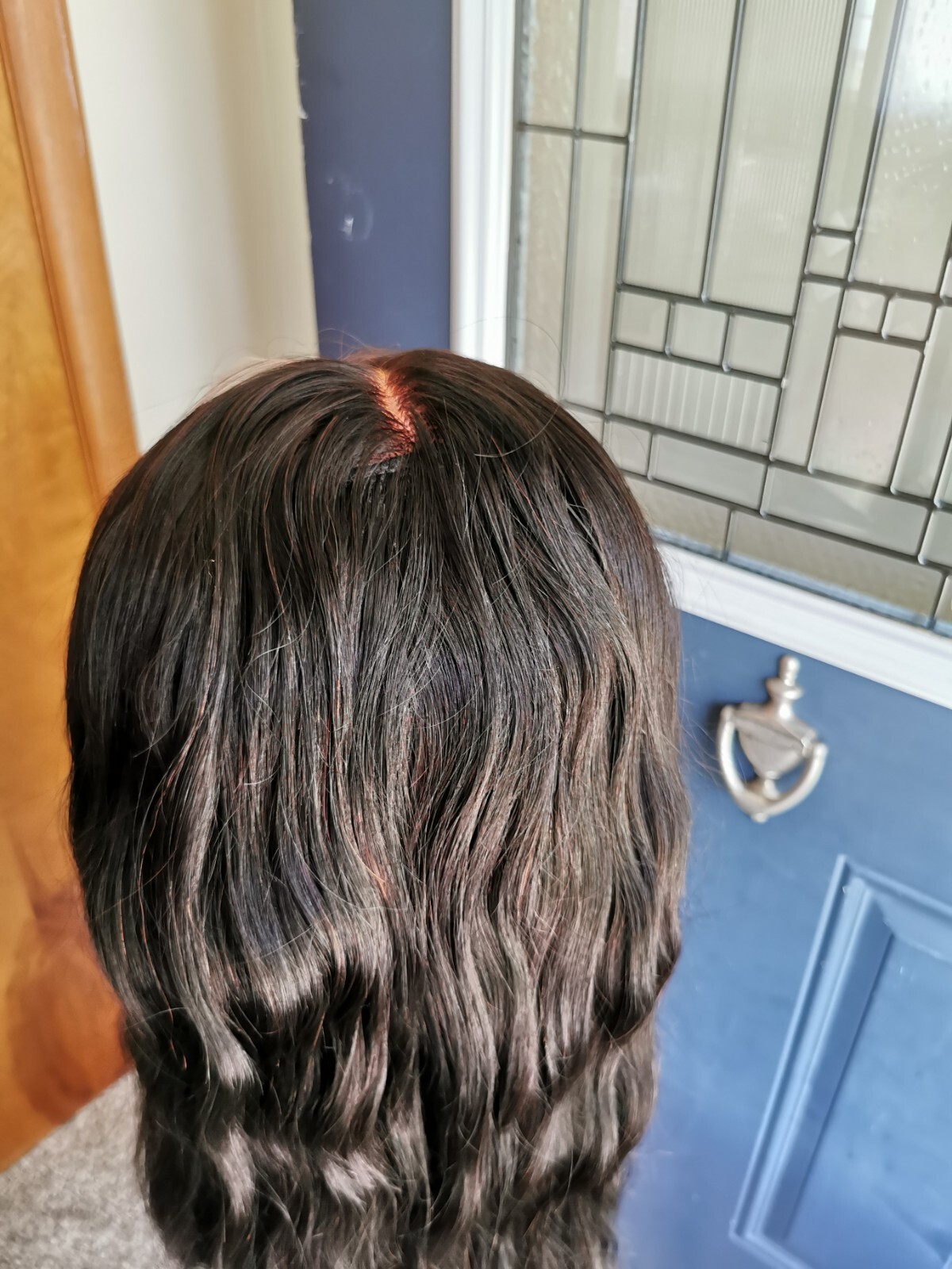 Ready To Go Bleached Knots High Quality Sexy 30” Human Hair Front Lace Wig 1B