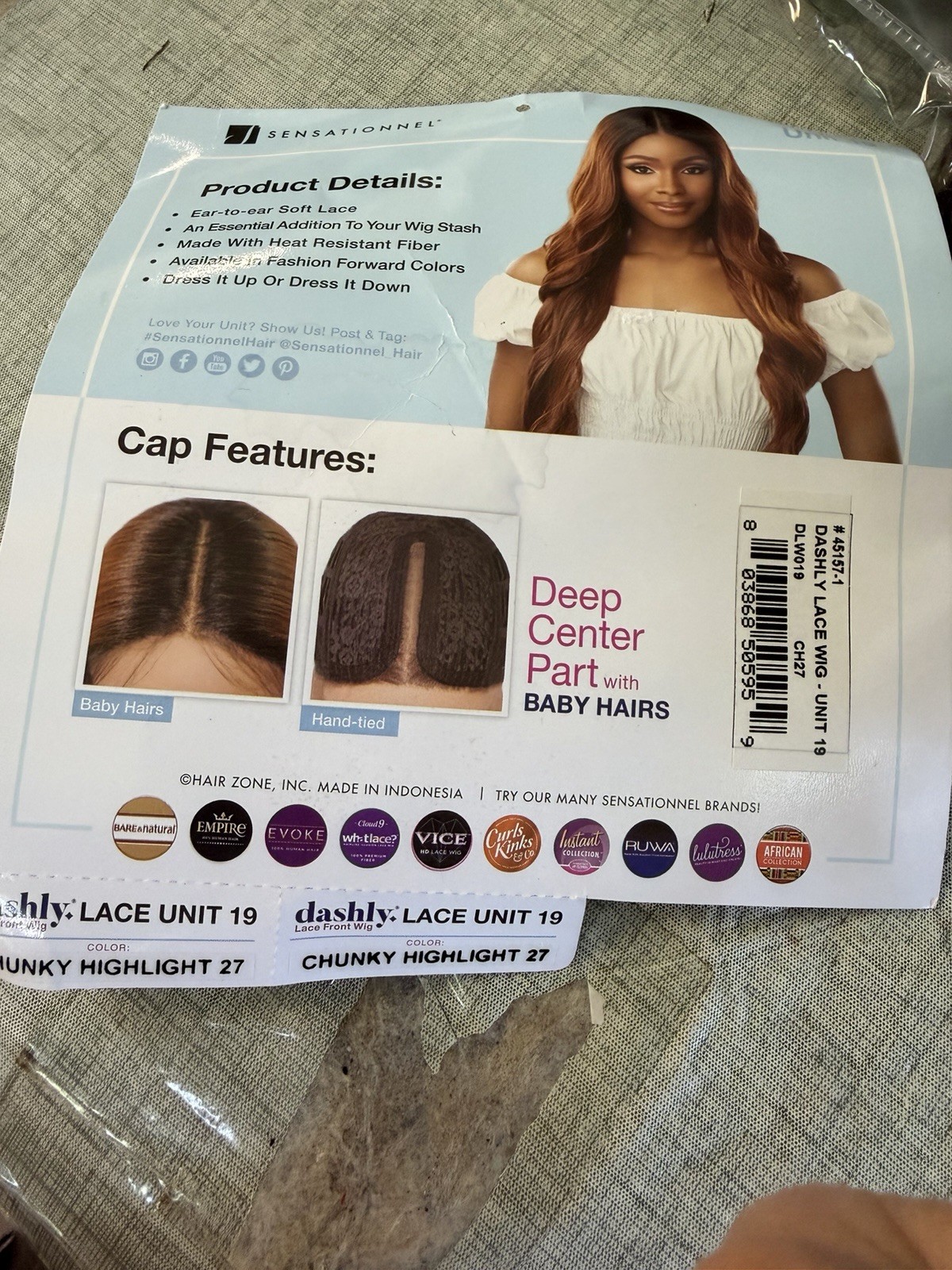 Dashly Shake N Go￼5 INCH DEEP PART LACE Unit 19 Ear To Ear DEEP WAVER Wig (K)