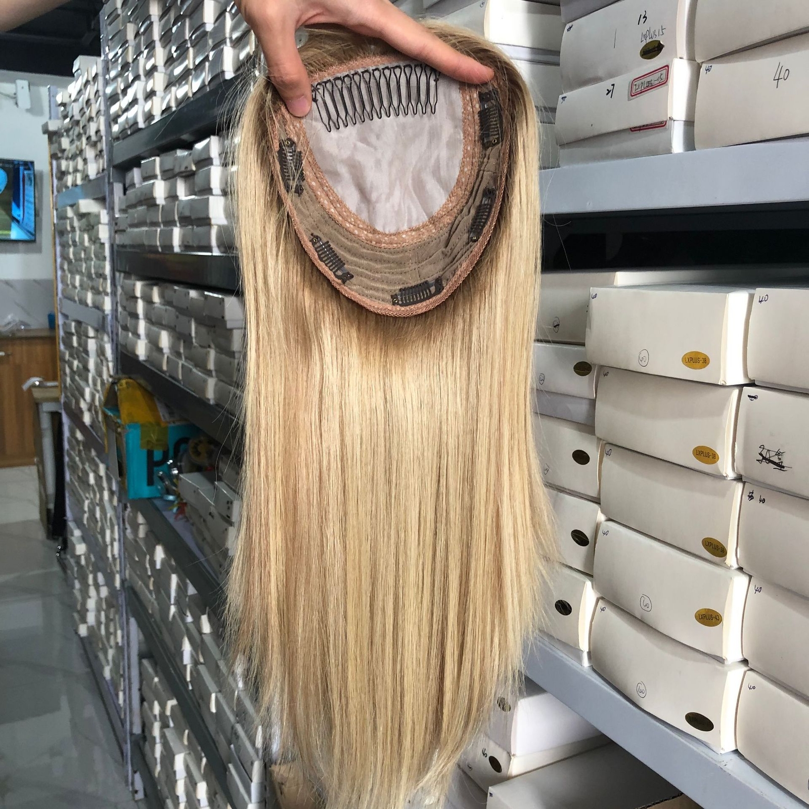 Jewish Topper Toupee Virgin Human Hair Silk Top 14 Inch for Women Hair Piece