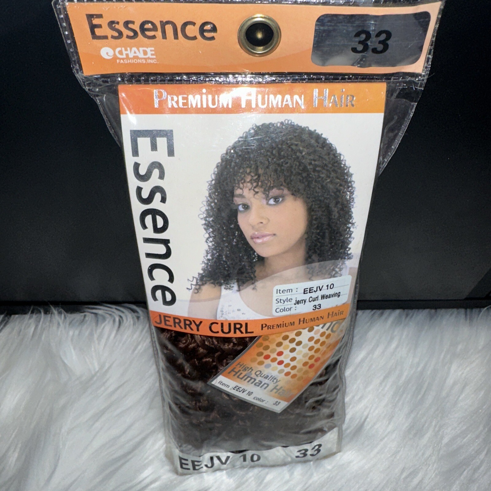 Essence Premium Human Hair Jerry Curl Weaving Color 33