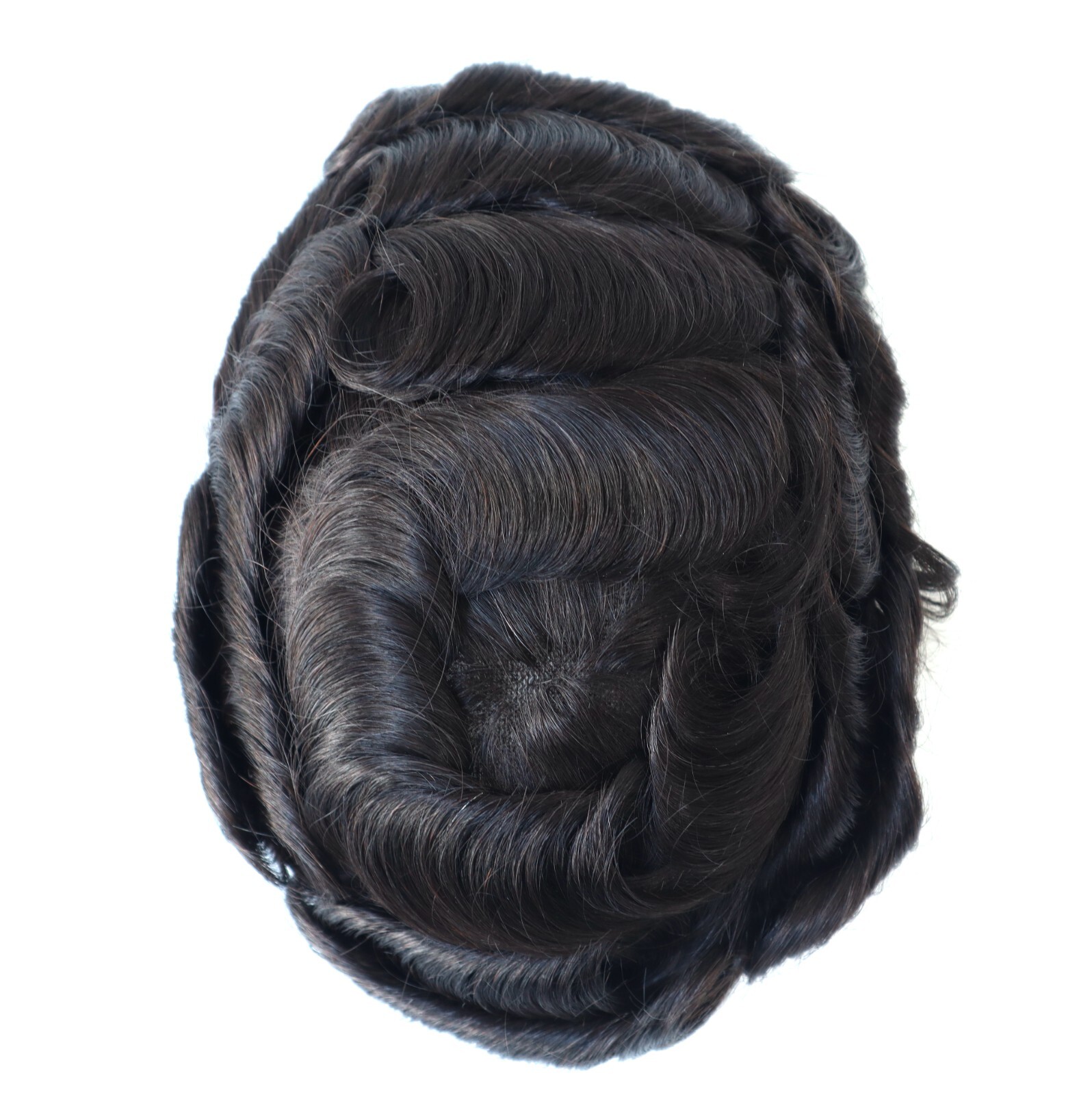 Swiss Lace Toupee For Men Human Hair Replecement System Hairpiece Hair Colored
