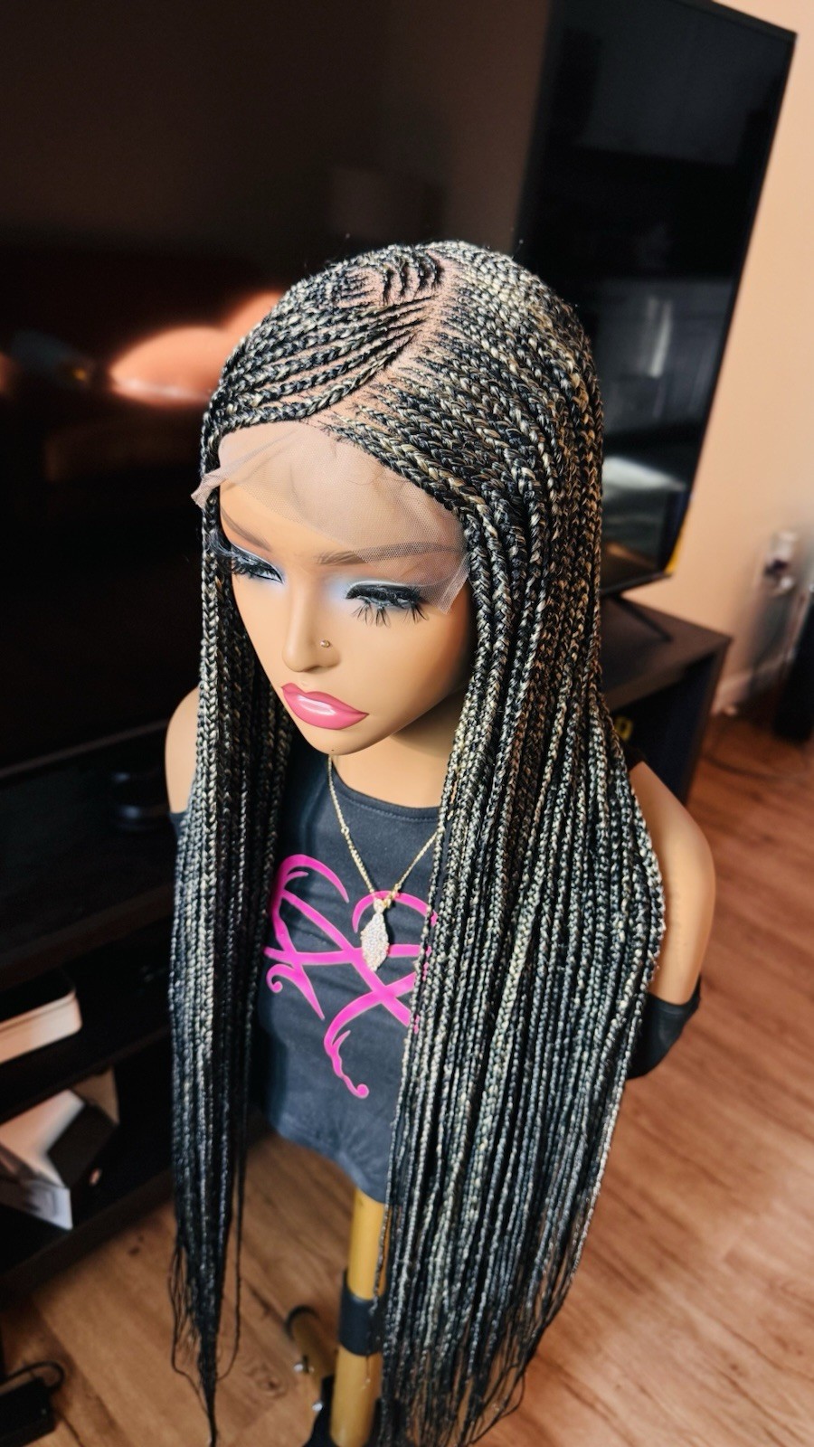 braided wig closure Easy Wear Ready To Ship