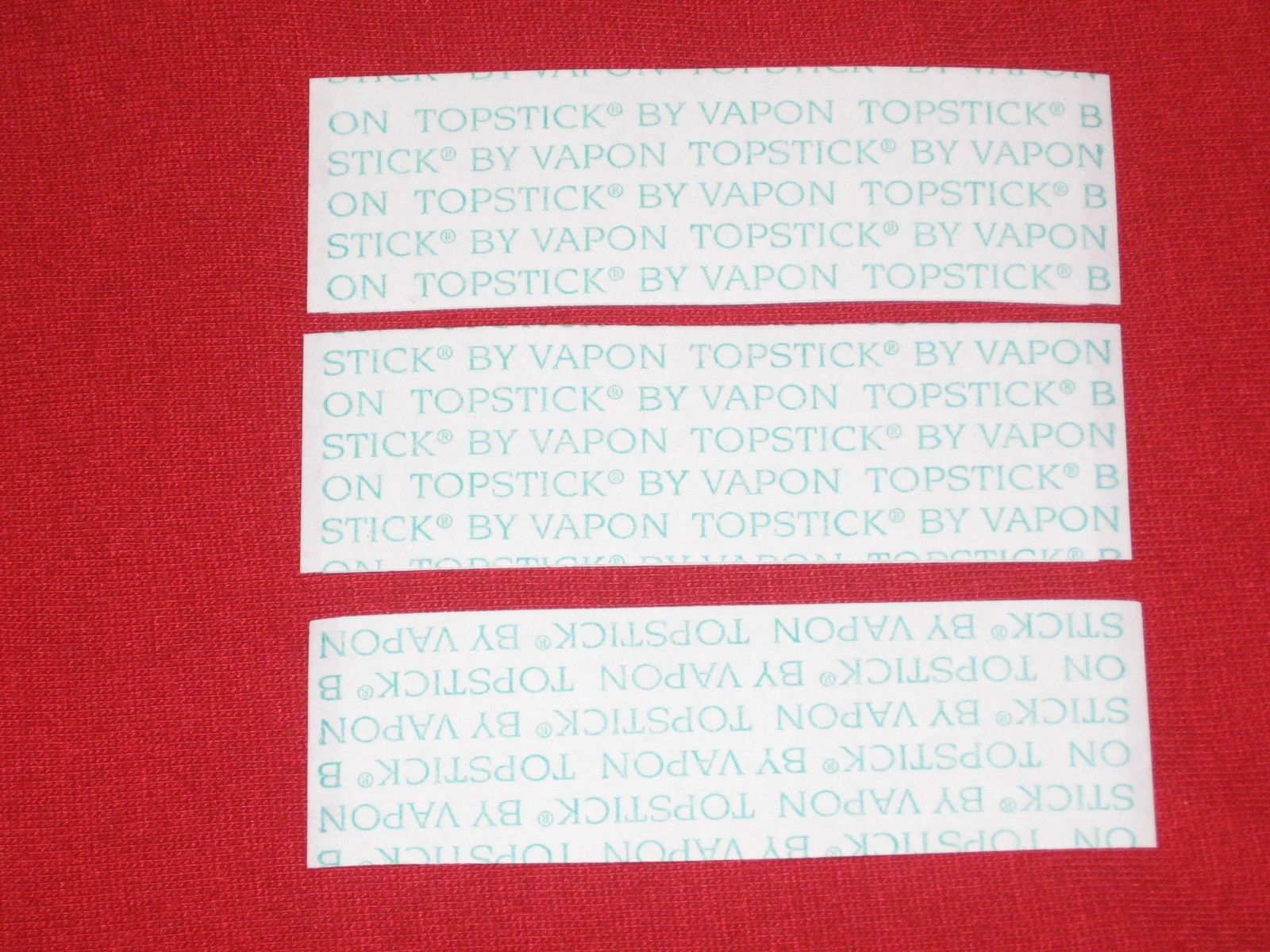 VAPON TOPSTICK 1″X 3″The Original Mens Grooming Tape,Clear,Double-sided 100 Pcs