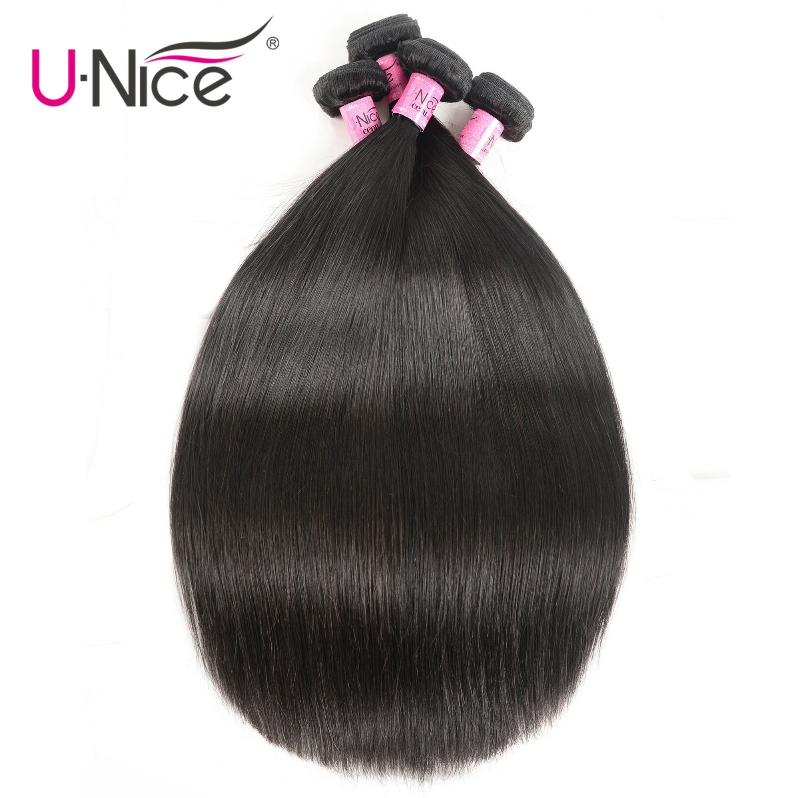 UNice Hair Indian Straight Bundles Human Hair Extensions Virgin Hair Weaves Weft