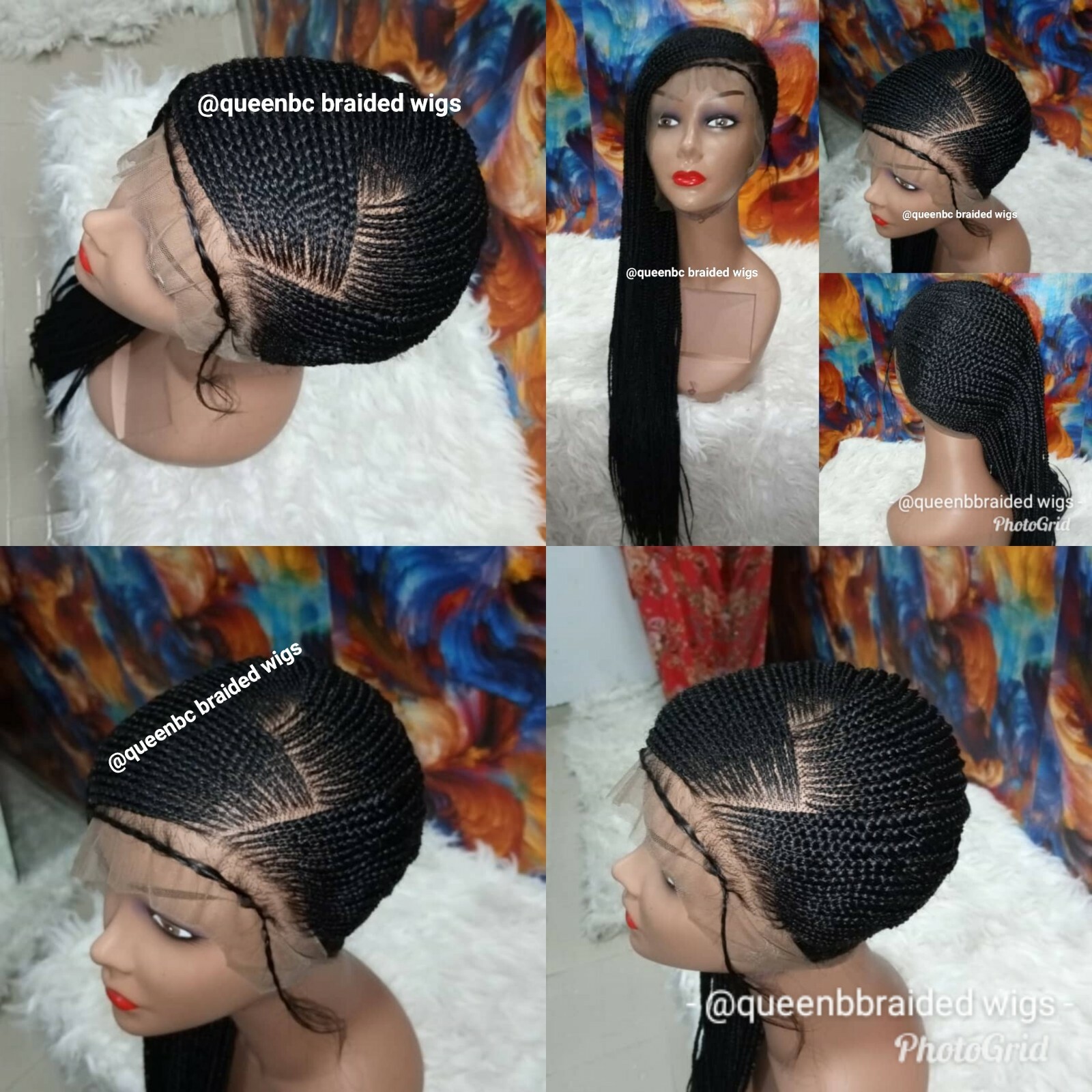 Braided Wig :lemonade braids cornrows with lacefrontwig.pre-order only 2-3WEEKS