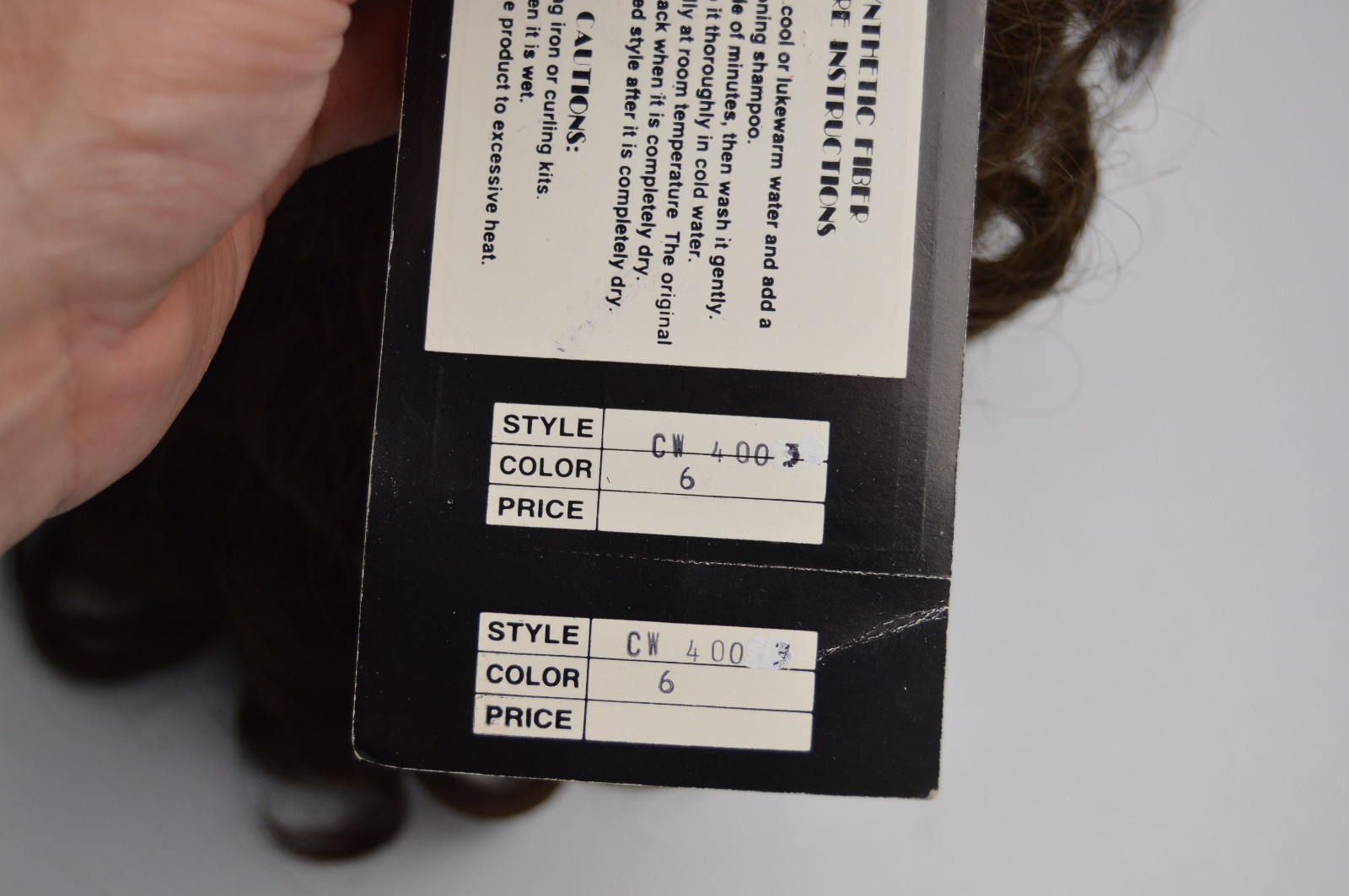 Vintage Jazz Wave Synthetic Fiber Japanese Origin Wig Curls Halloween NWT