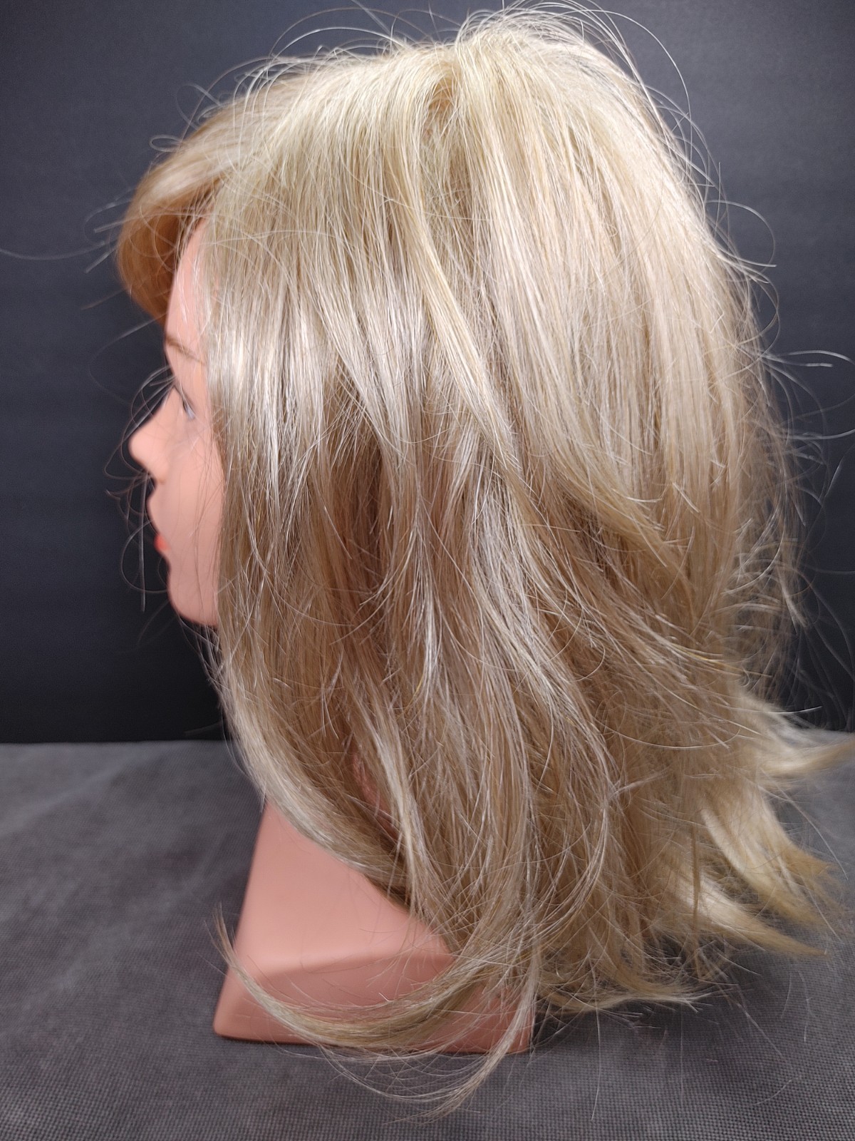 TLC Branded Wig Unworn Mono Part Light Blonde Layered Petite