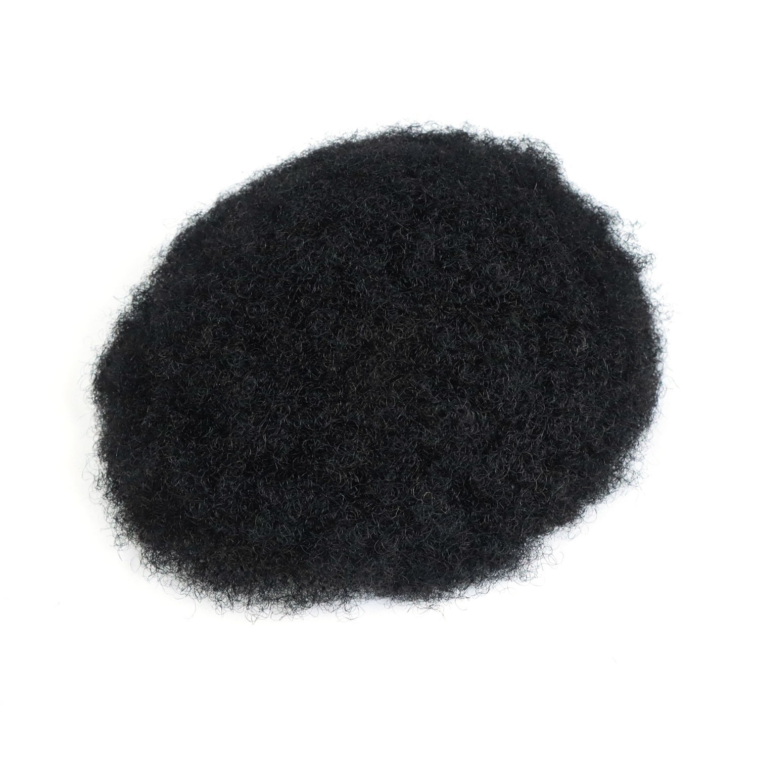 Full Lace Afro Curly Human Hair Mens Toupee 8×10 Hairpiece African American Wigs