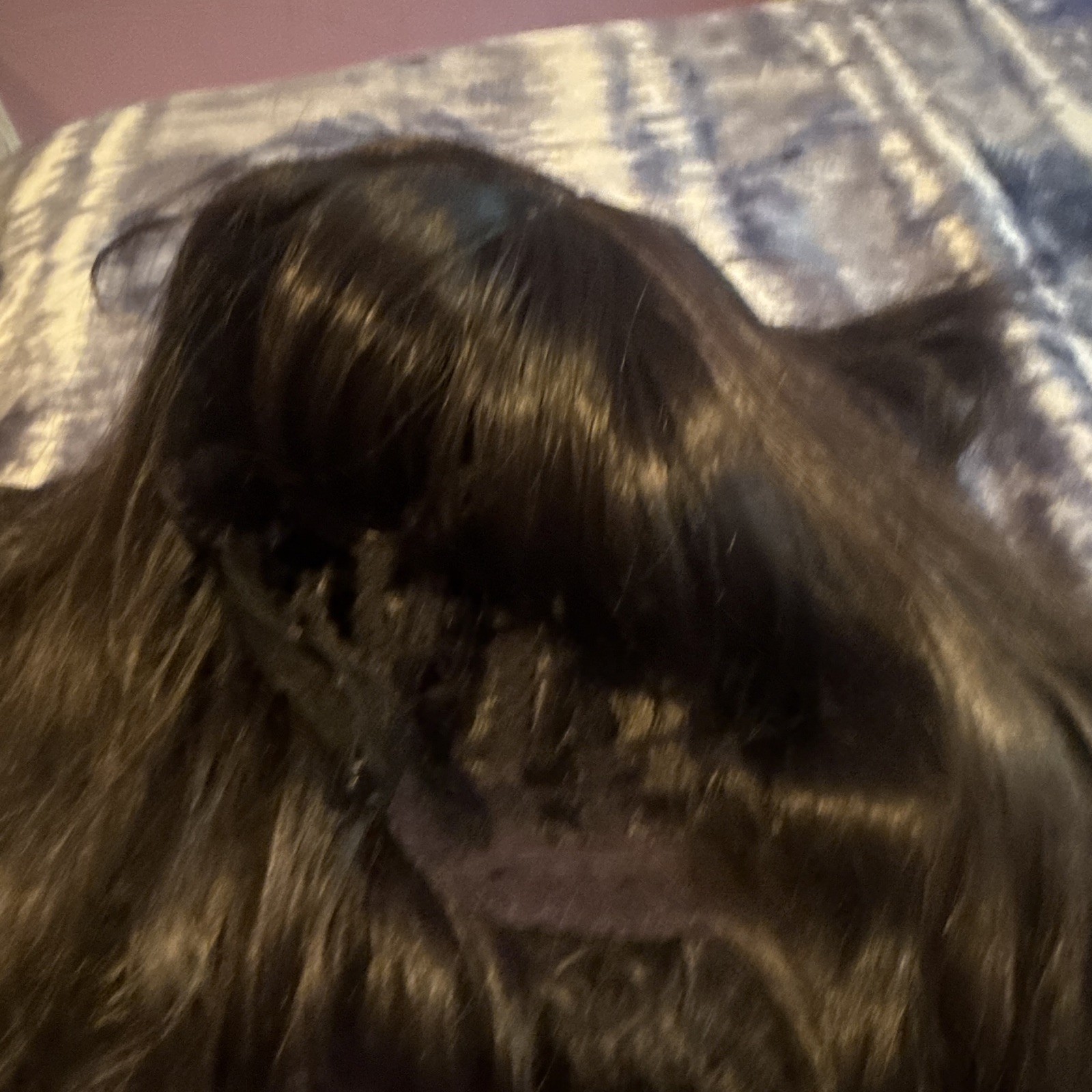 Black Wavy Synthetic Clip-In Wig Layered Classic Cap Free-Part One Size