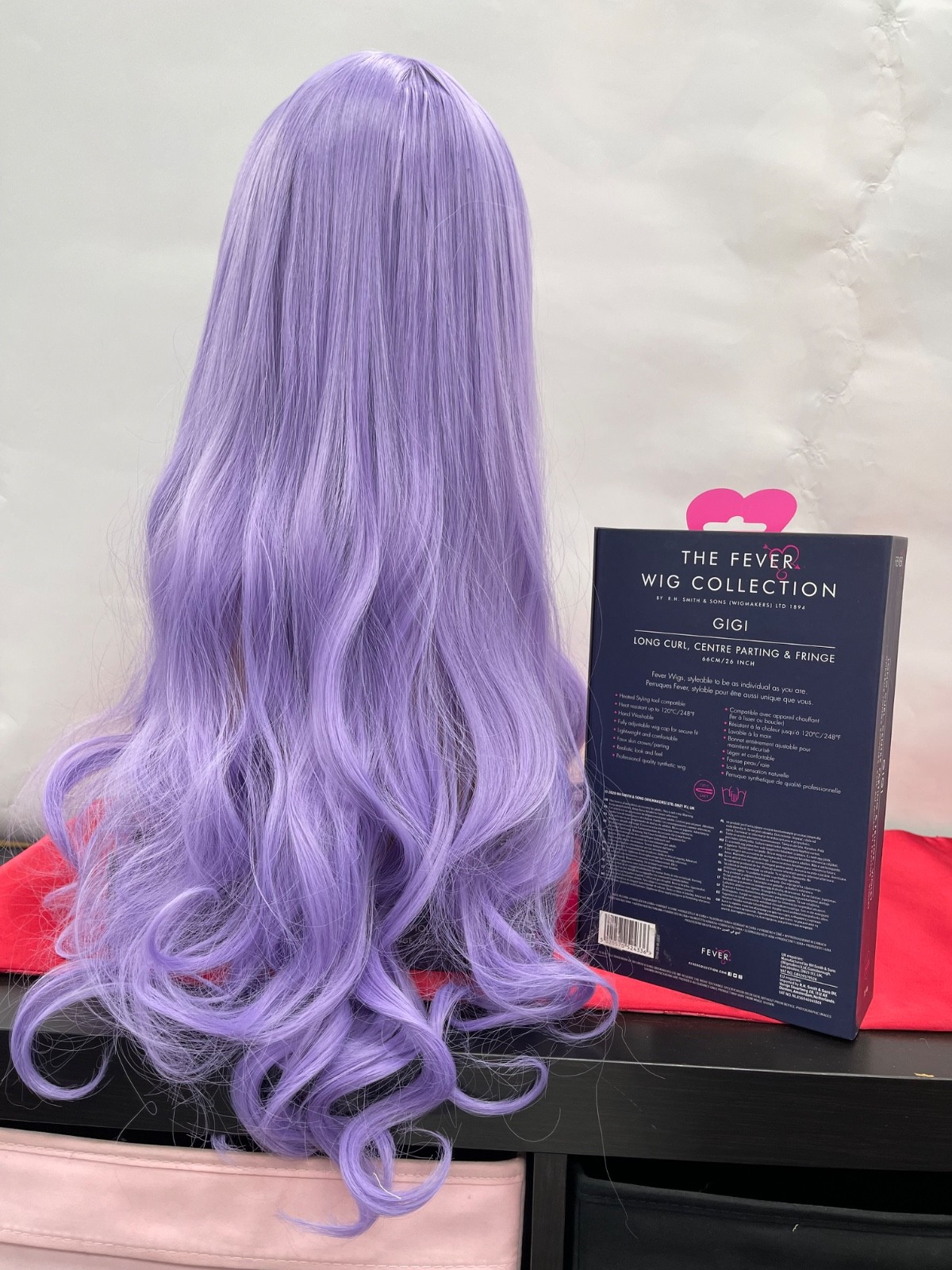 The Fever Wig Collection Gigi Long Curl w/Fringe 26in Lenght Violet