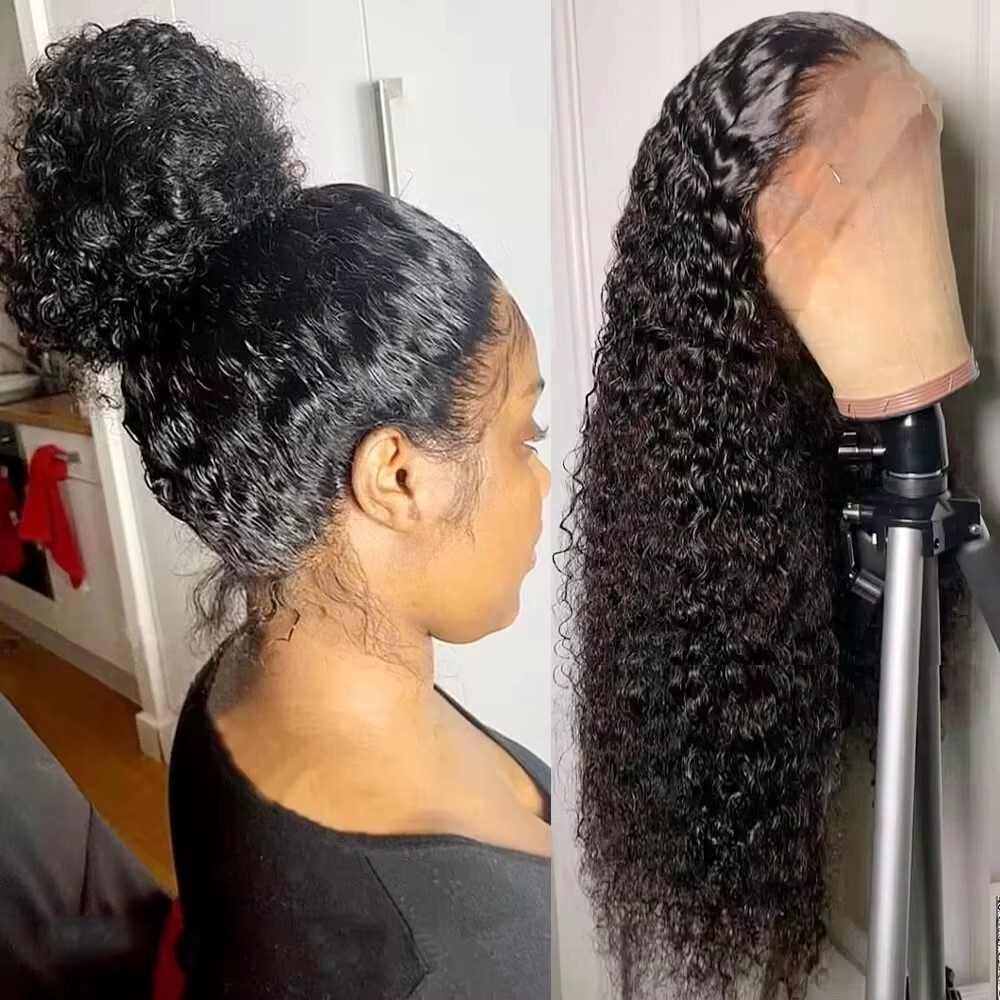 13×6 13×4 Lace Frontal Wig 360 Full Lace Wig Kinky Curly 30 Inch Lace Front Wigs