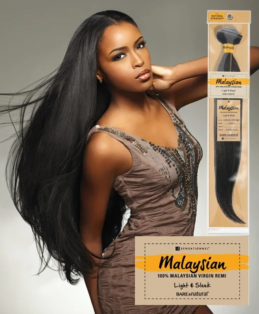 SENSATIONNEL 100% VIRGIN REMI BUNDLE HAIR BARE & NATURAL , 14 inch, 2 packs