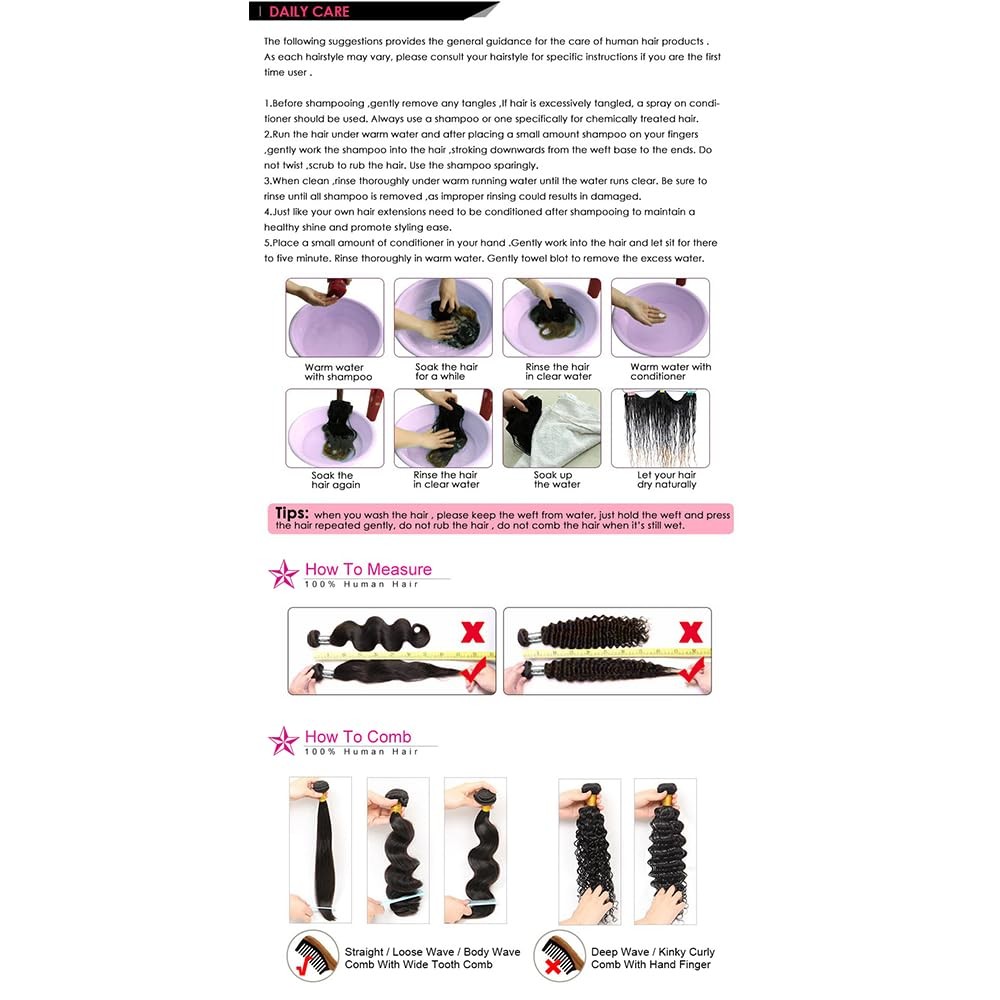Niciitysi 1B99J Bundles Human Hair Ombre Body Wave Bundles 16 18 20 Inch