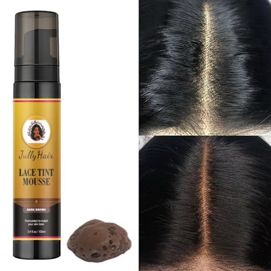 Jully Hair Lace Tint Mousse Light Brown/Medium Brown/Dark Brown 3.4 fl oz/100