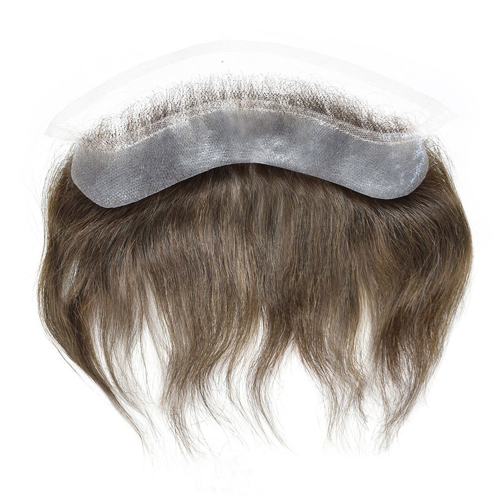 Natural Mens Frontal Swiss Lace Front Hairpiece for Receding Hairline Human Hair