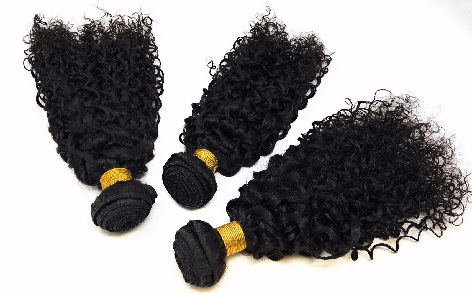 Unprocessed Virgin Jerry Curl Sew In 100 Human Hair Natural Black Ali Bundle