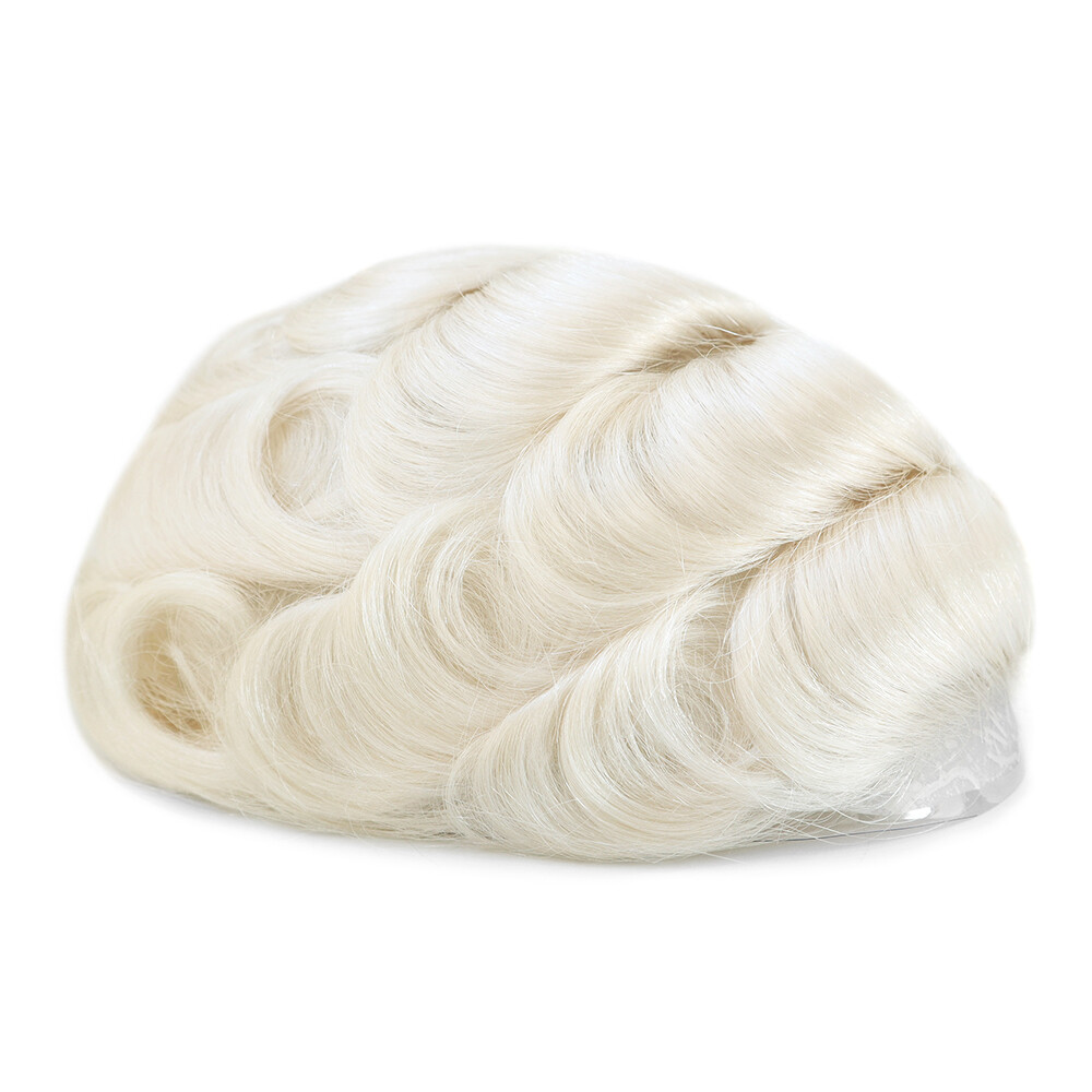 Ultra Thin Skin Mens Toupee Hairpiece Invisible Poly PU Hair Replacement Systems