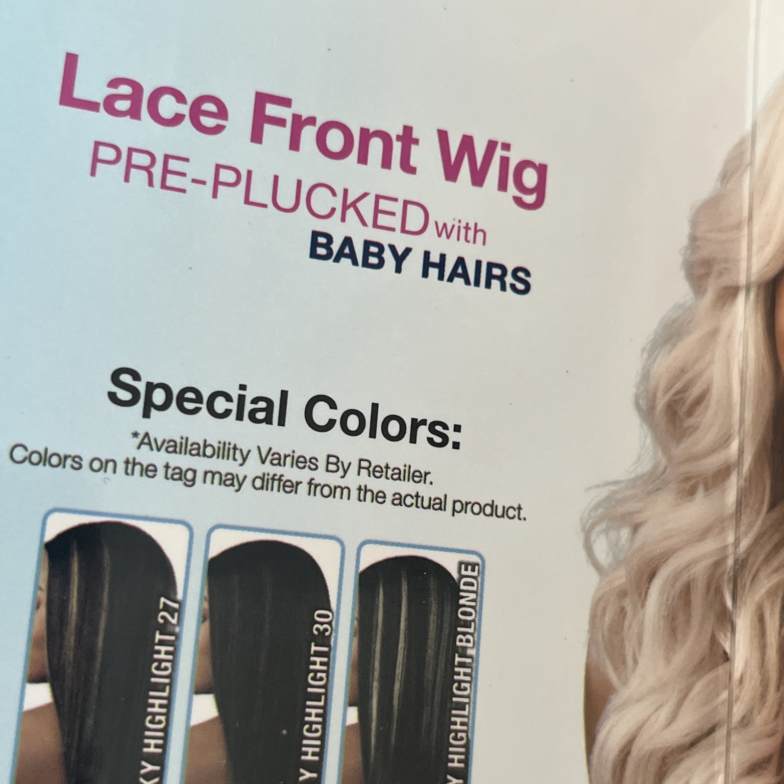 Sensationnel Lace Front Wig Pearl Blonde Long Hair New Dashly Unit 56
