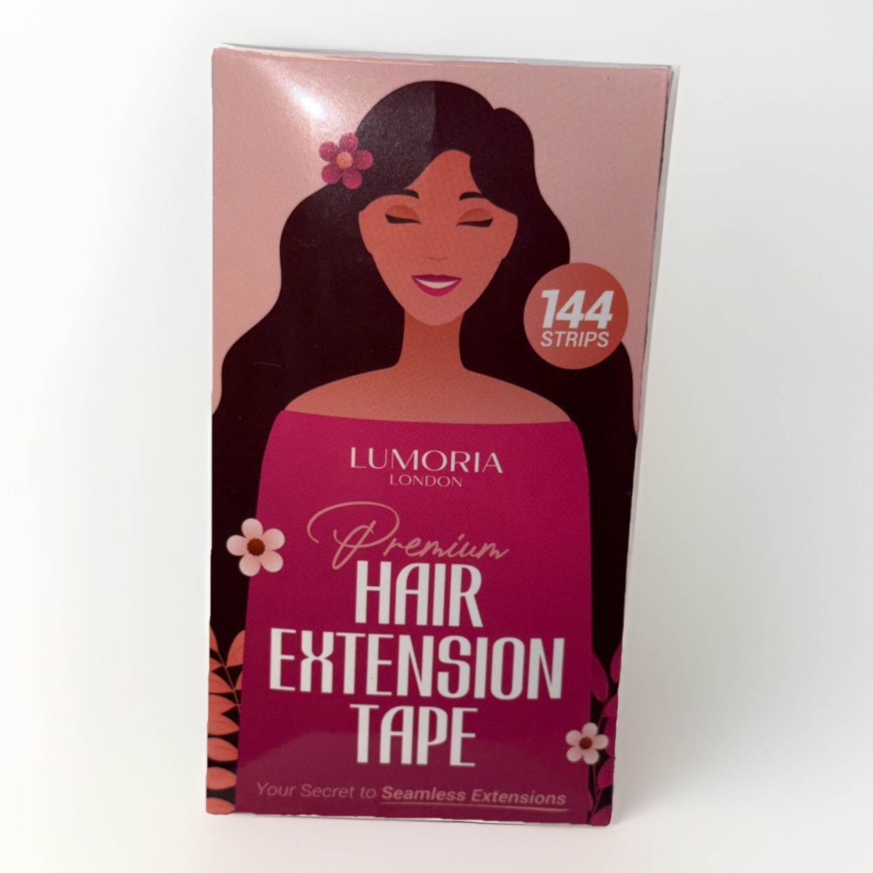 Lumoria Hair Extension Tape (144 Strips) Premium Hair Tape for Hair Extensions