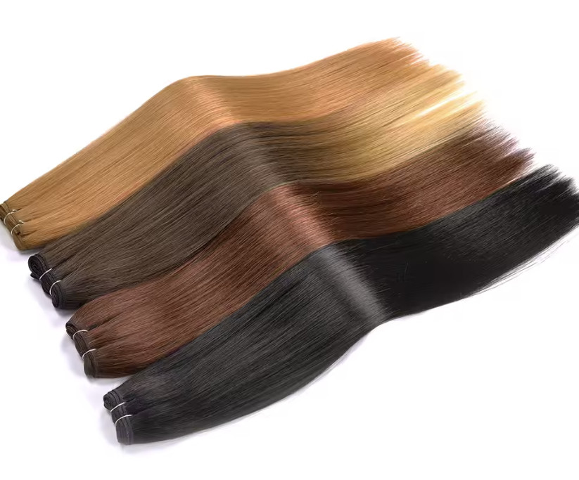 Human hair extensions weft/bundle 26-36″