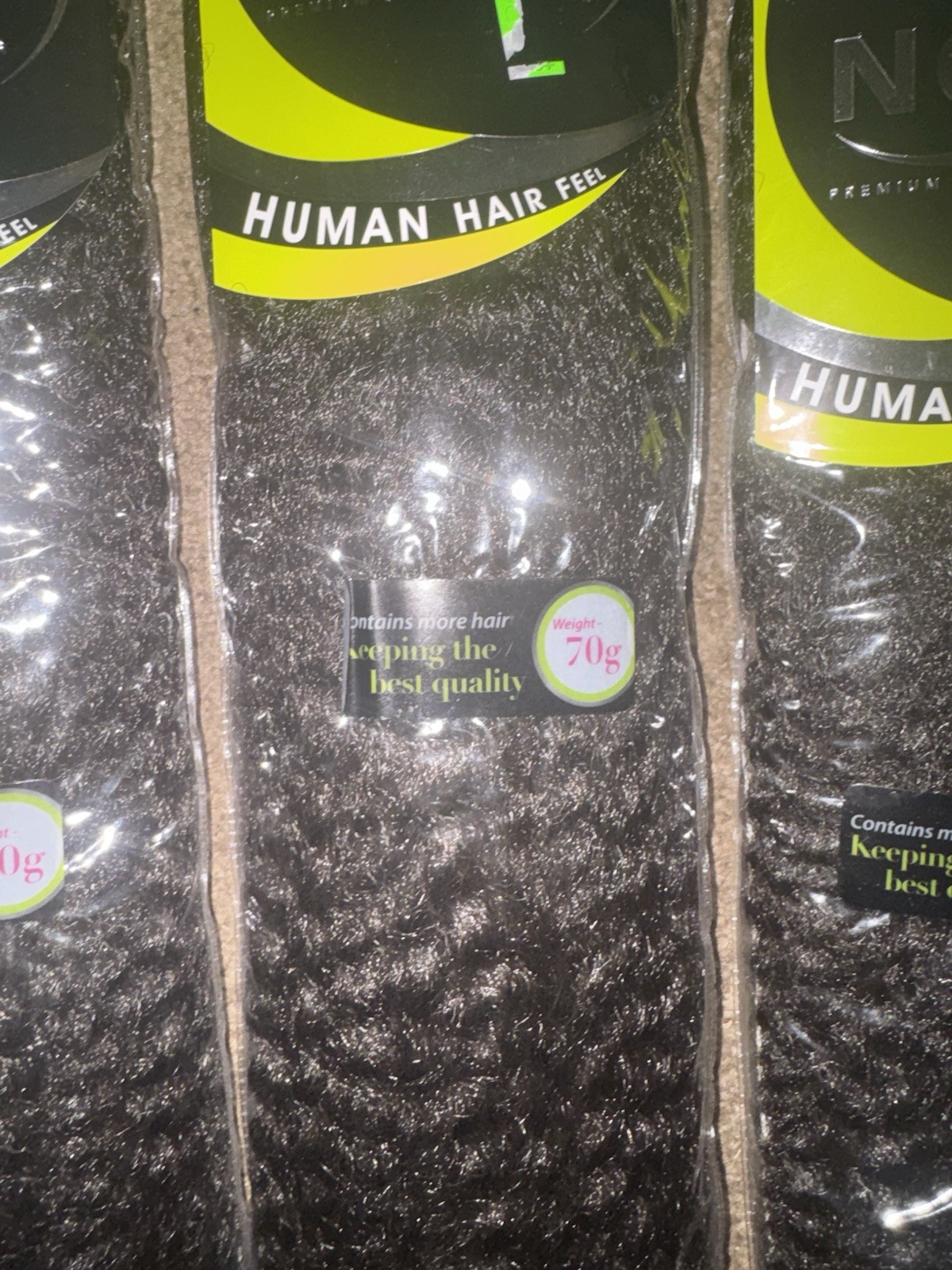 Janet Collection NOIR Afro Twist Braiding Hair 4” Dark Brown 70g Lot of 5 NWT