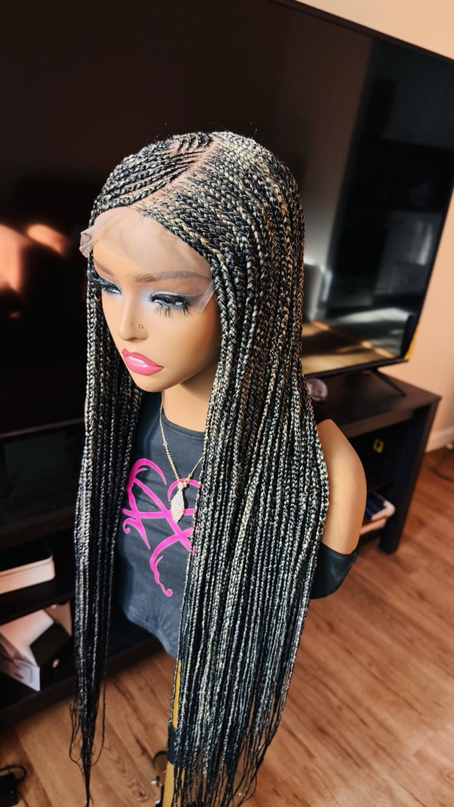 braided wig closure Easy Wear Ready To Ship