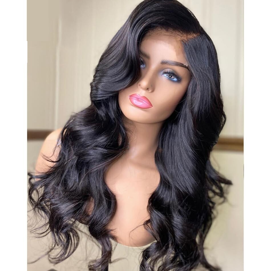 Loose Wavy Silk Base Full Lace Human Hair Wig Pre Plucked Glueless Wig Baby Hair