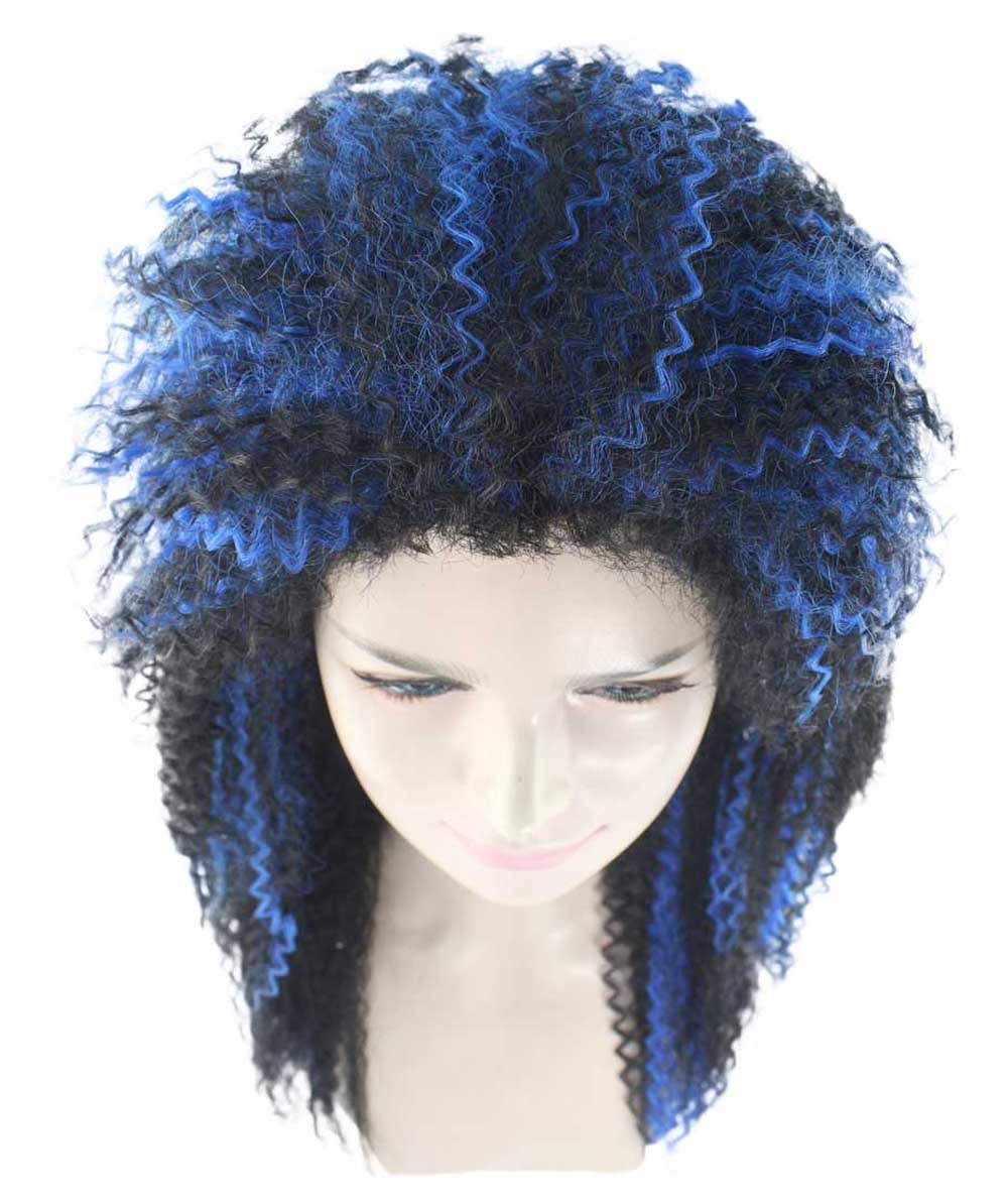 Vampires Black And Blue Women’s Wig, Dreadlock Horror Ghost Wig, HW-1982